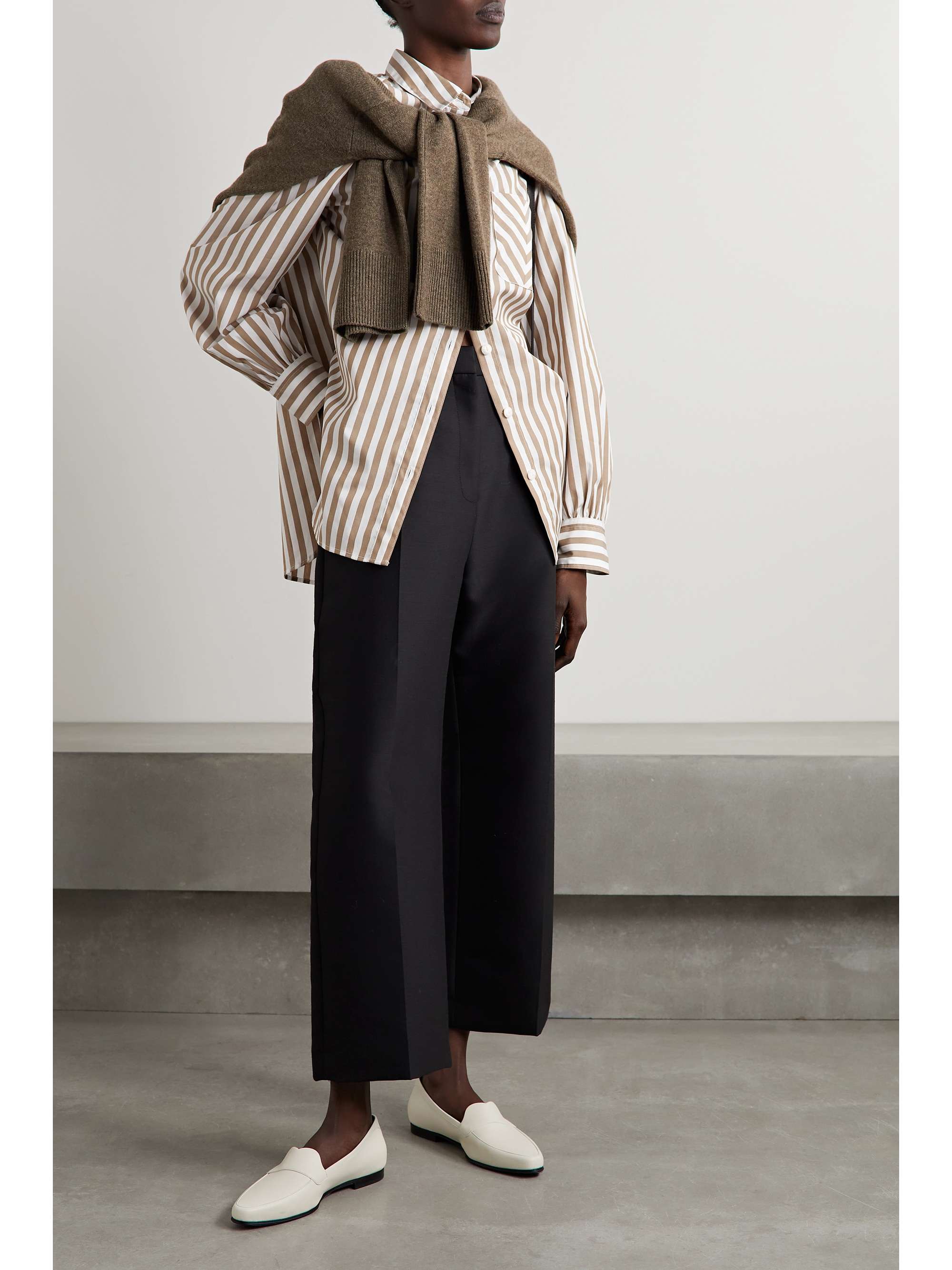 RAG & BONE Maxine striped cotton-poplin shirt