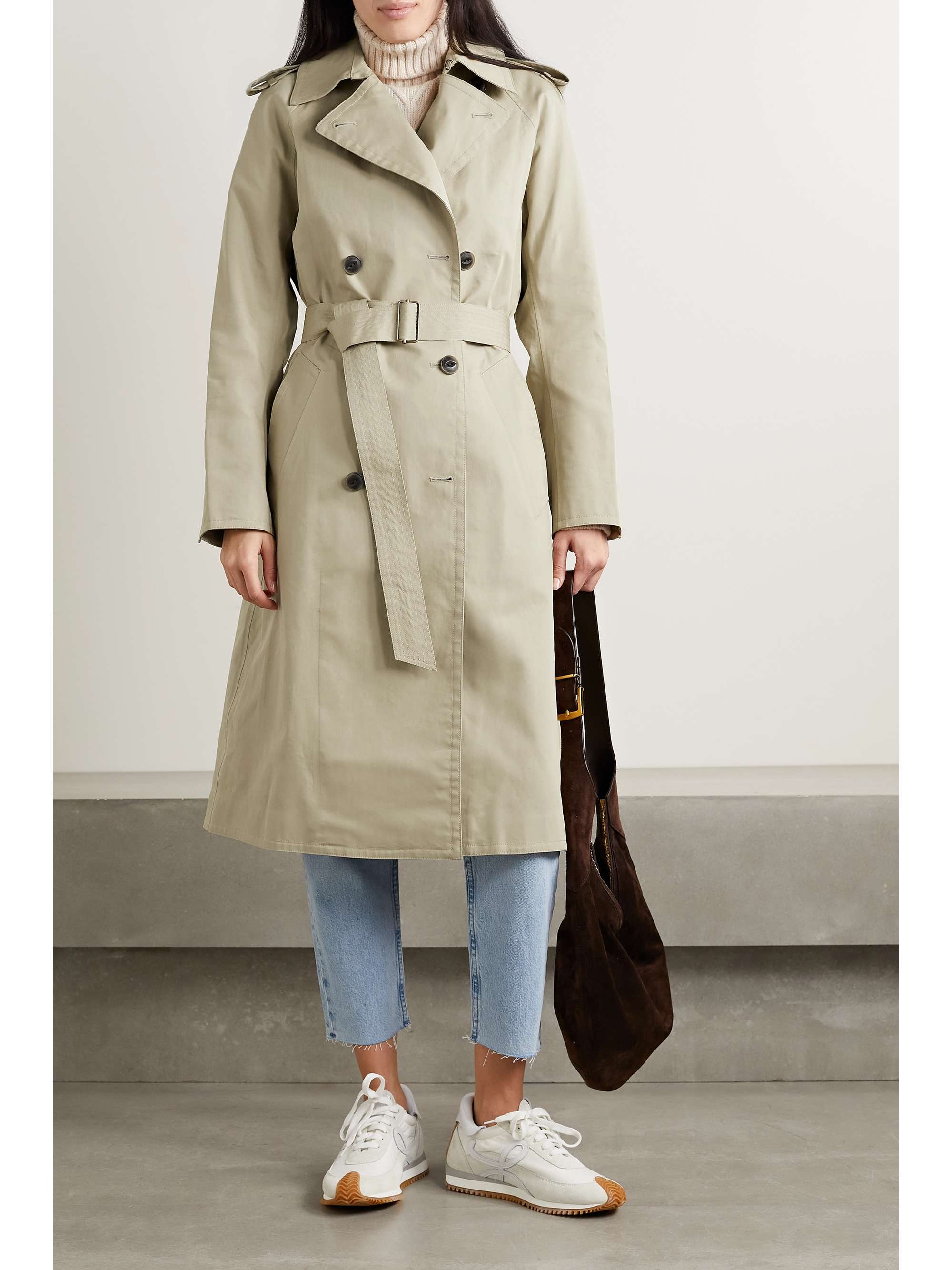 RAG & BONE ICONS Gwyn Trenchcoat aus Gabardine aus einer Baumwollmischung mit Gürtel