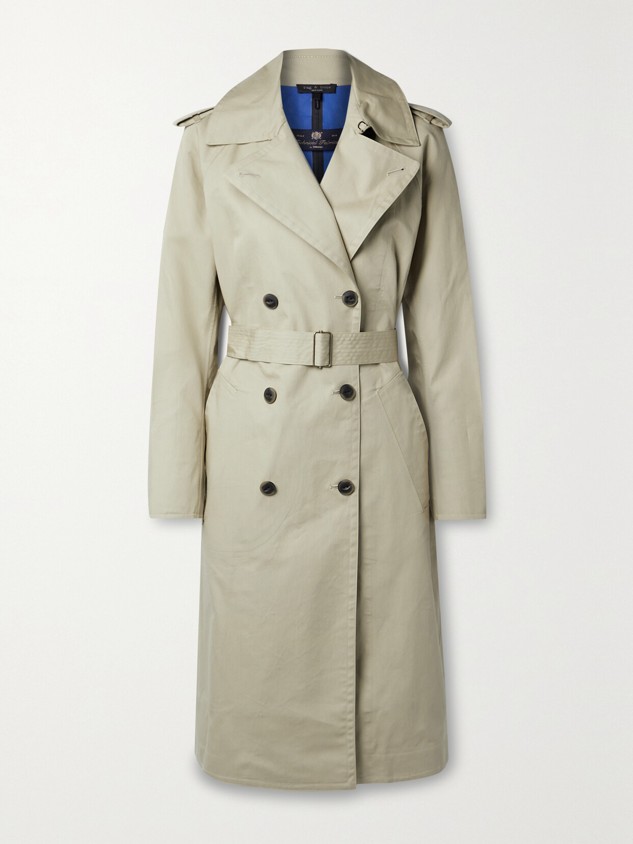 Rag & Bone Icons Gwyn Belted Cotton-blend Gabardine Trench Coat In ...