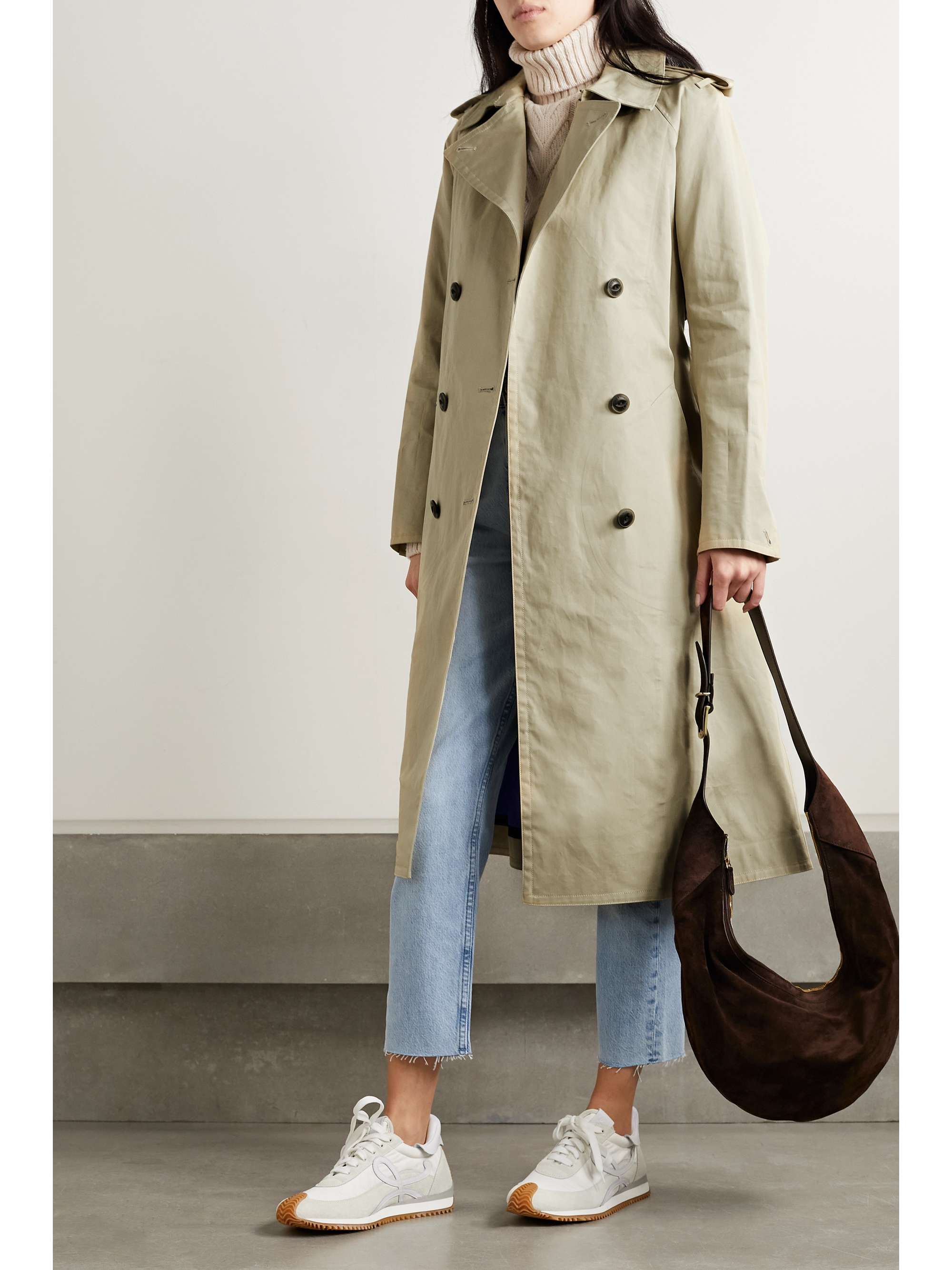 RAG & BONE ICONS Gwyn Trenchcoat aus Gabardine aus einer Baumwollmischung mit Gürtel