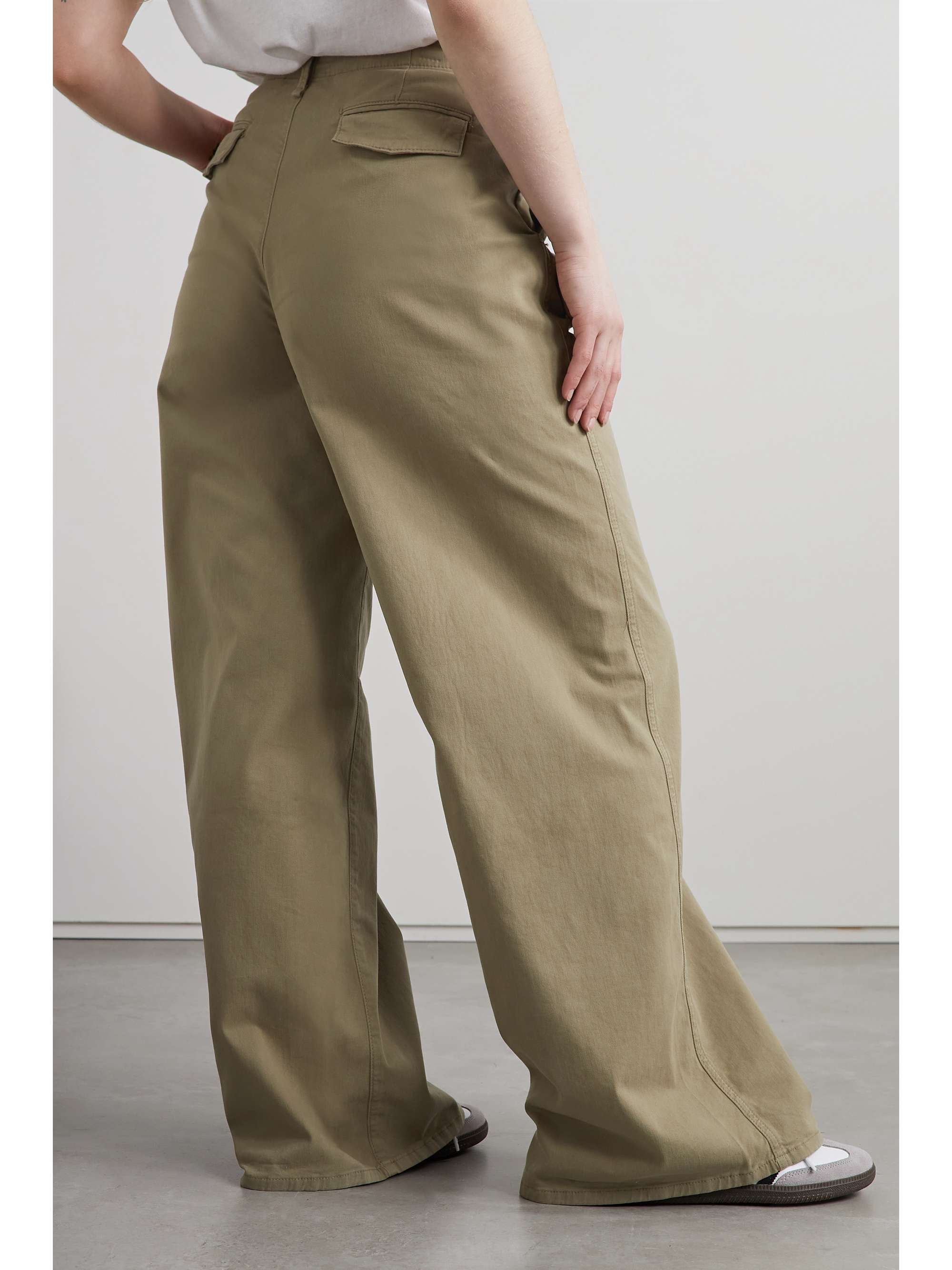 RAG & BONE Sofie cotton-blend twill wide-leg pants