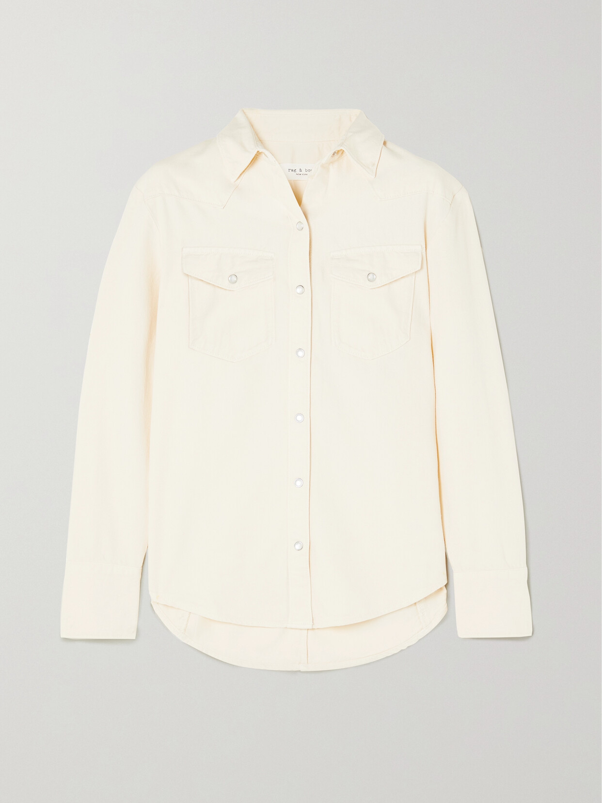 rag & bone - Featherweight Wyatt Cotton And Lyocell-blend Shirt - Ecru