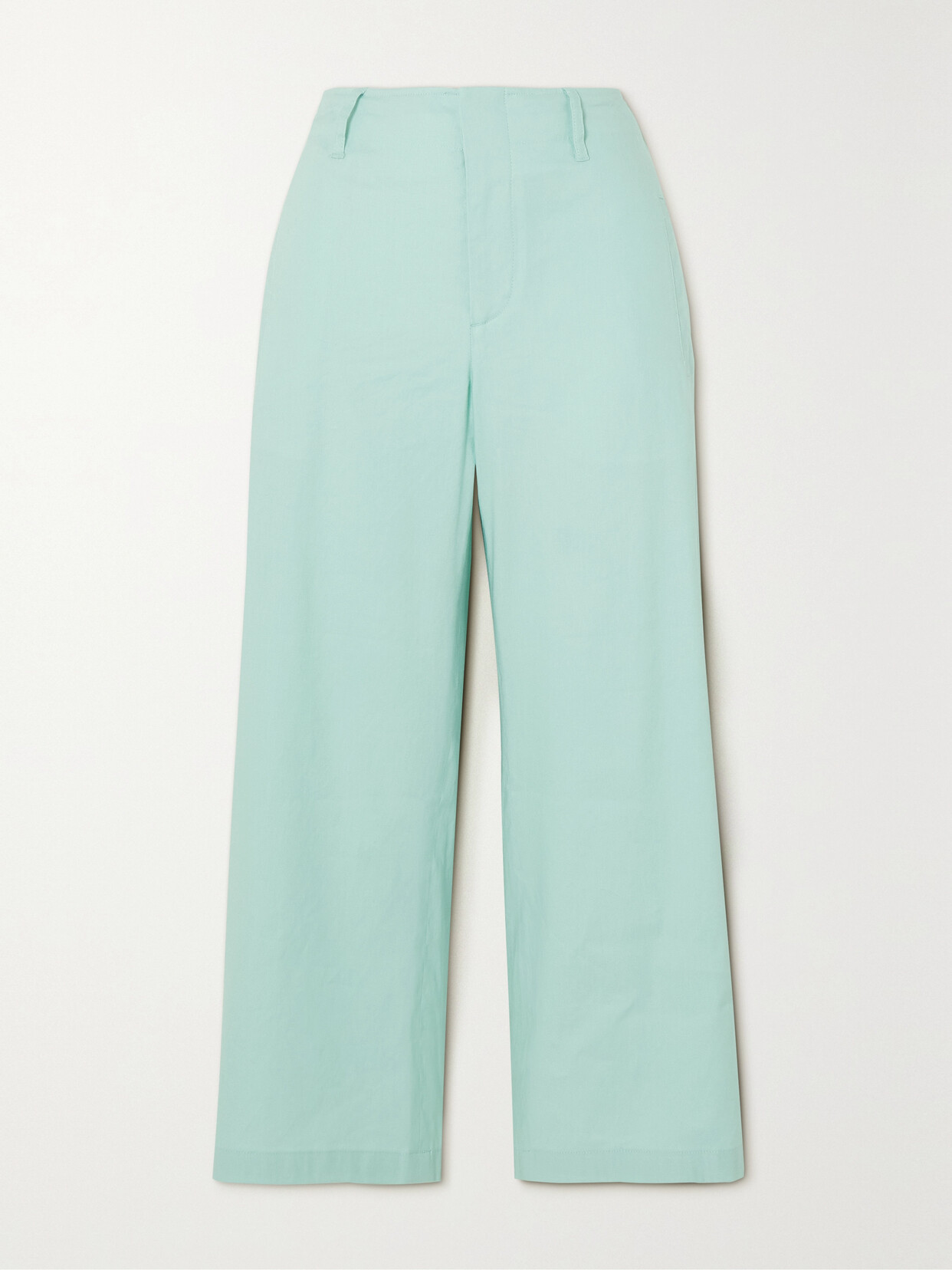 rag & bone - Dylan Cropped Linen-blend Wide-leg Pants - Green