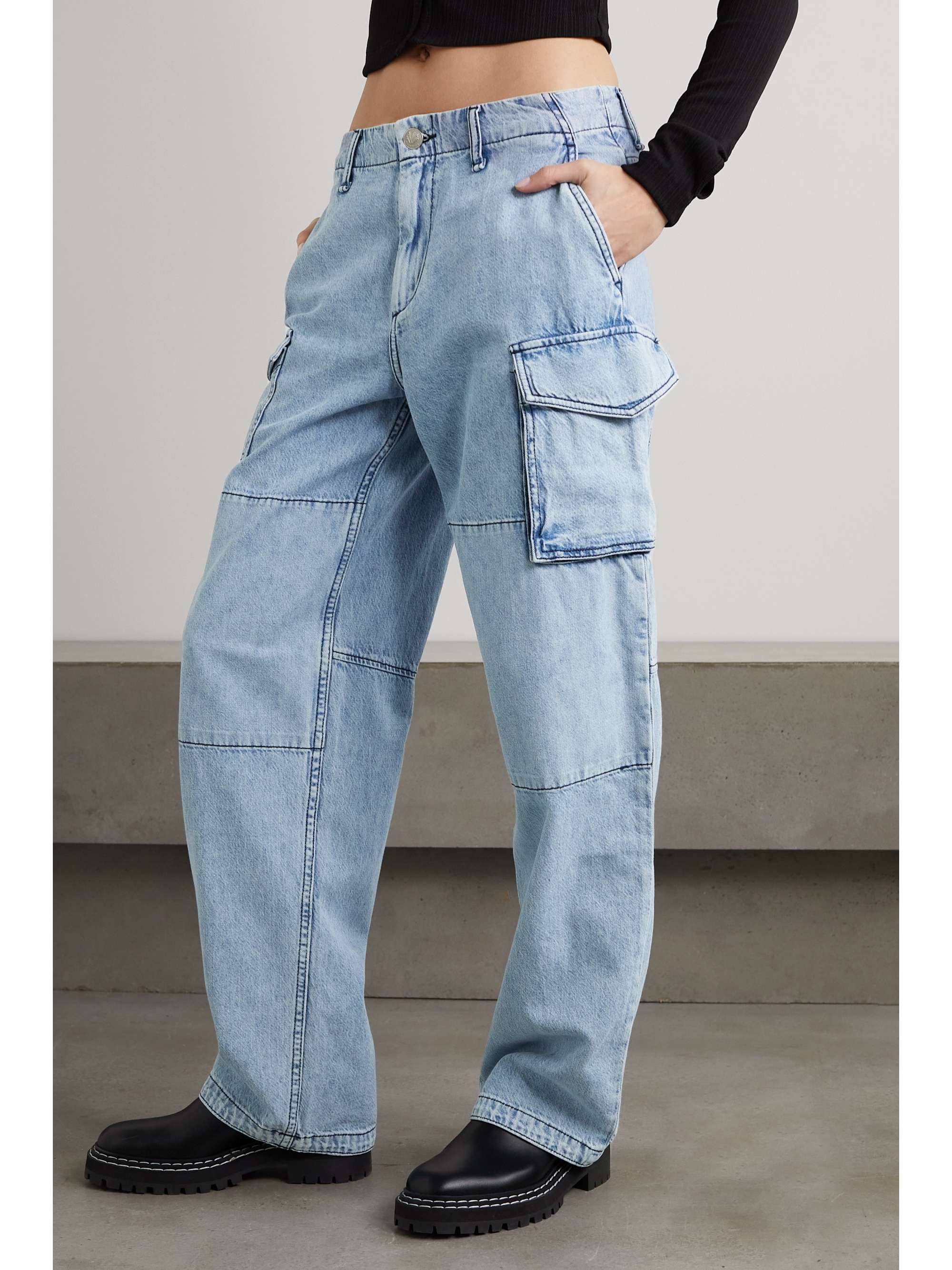 RAG & BONE Nora hoch sitzende Cargojeans mit weitem Bein