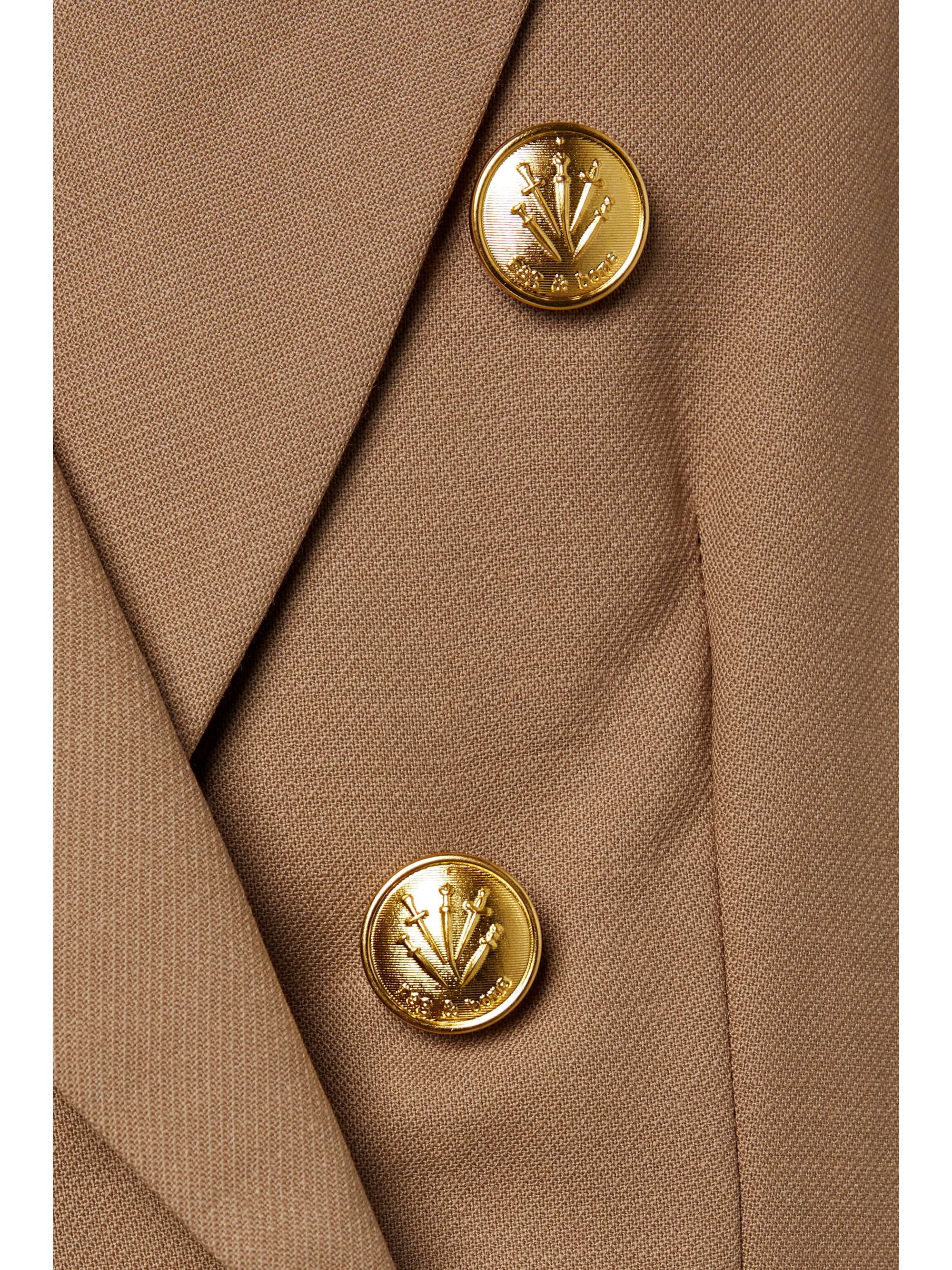 RAG & BONE Preston double-breasted wool-blend twill blazer