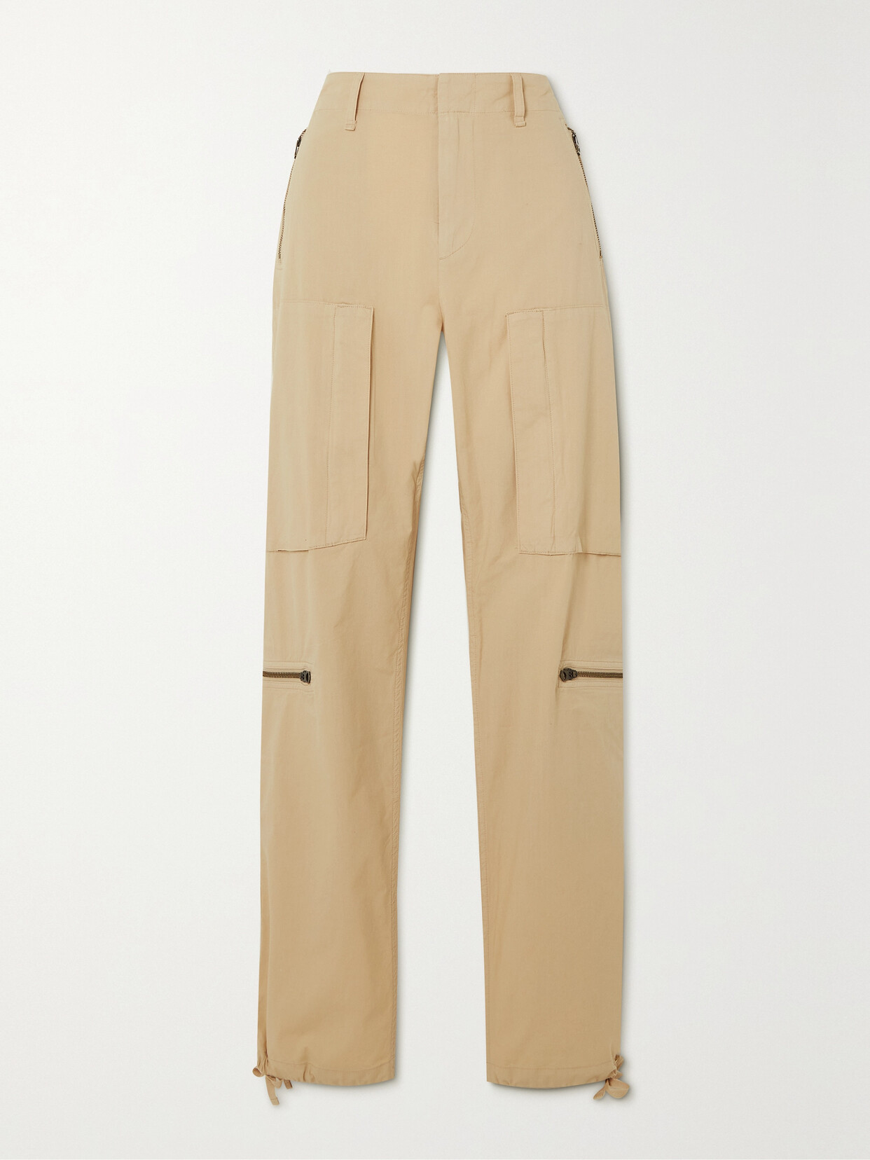 rag & bone - Kai Cotton-ripstop Straight-leg Pants - Neutrals