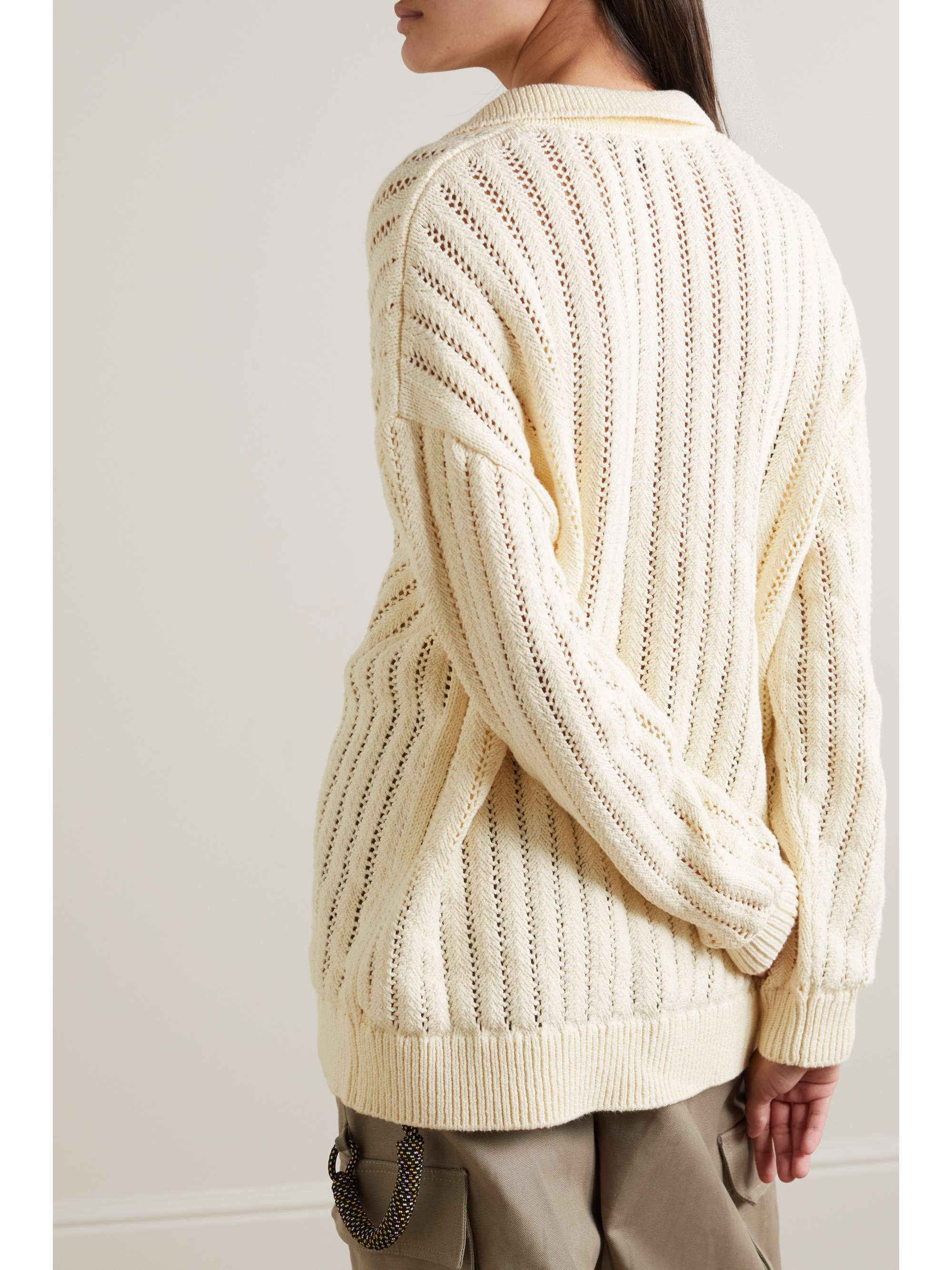 RAG & BONE Adrienne Cardigan aus einer Baumwollmischung in Lochstrick