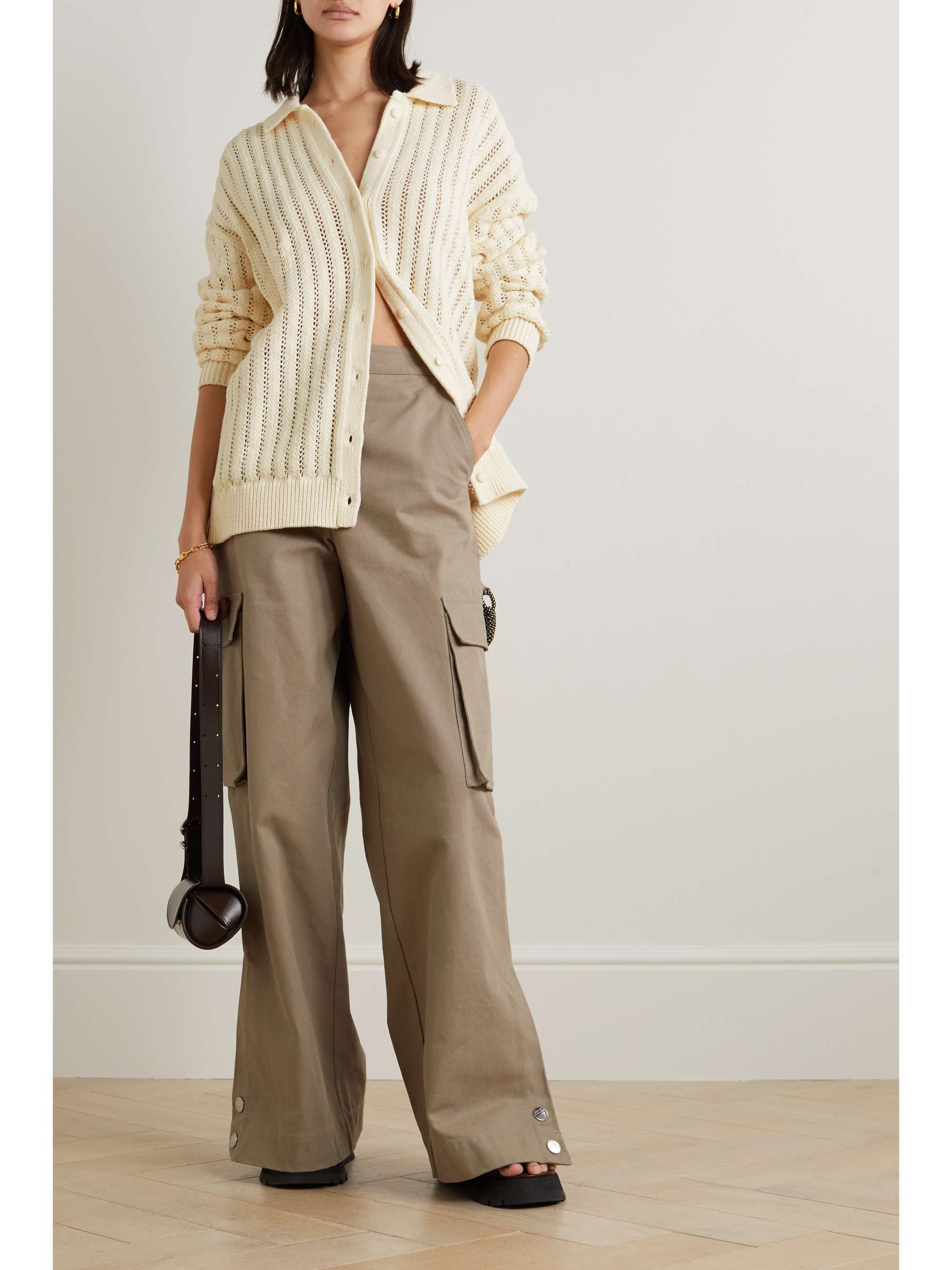RAG & BONE Adrienne Cardigan aus einer Baumwollmischung in Lochstrick