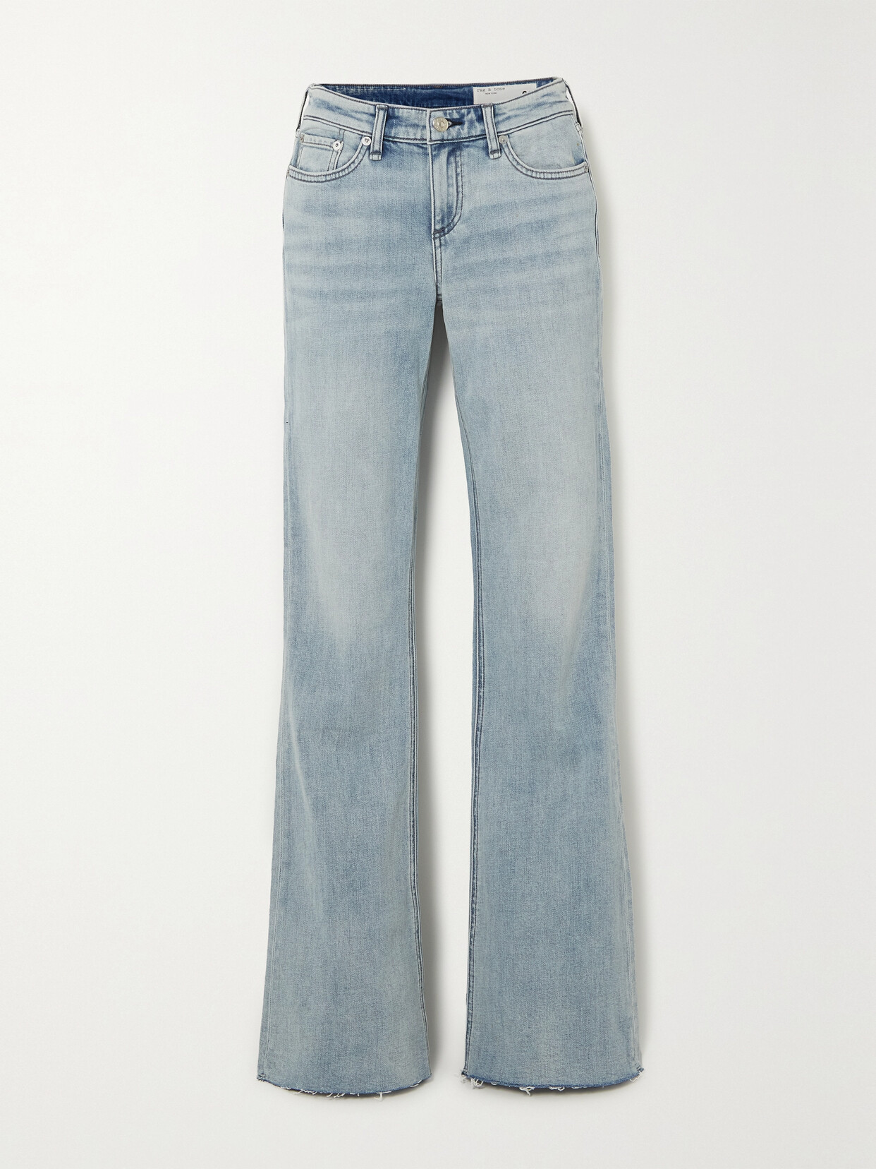 rag & bone - Kinsley Low-rise Flared Jeans - Blue