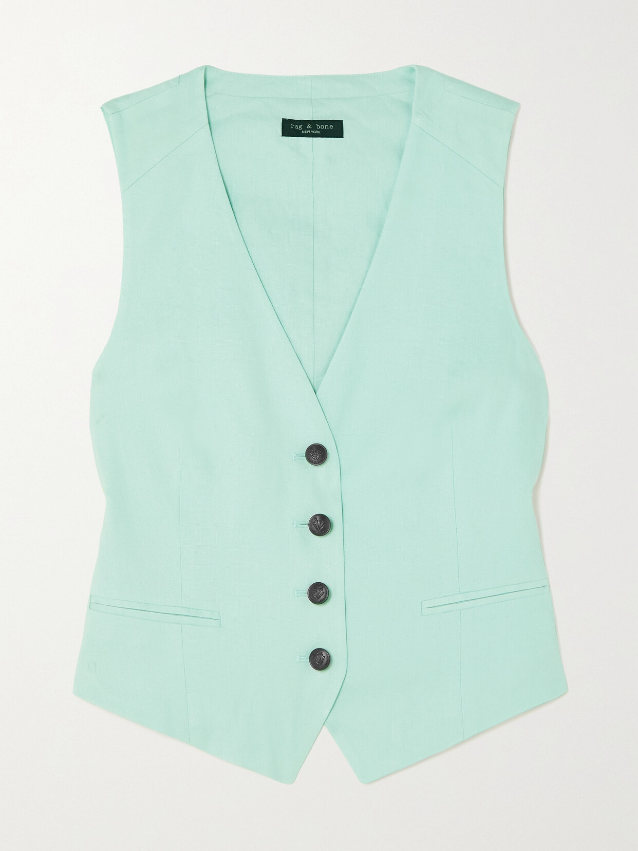 rag & bone - Priya Linen-blend Vest - Green