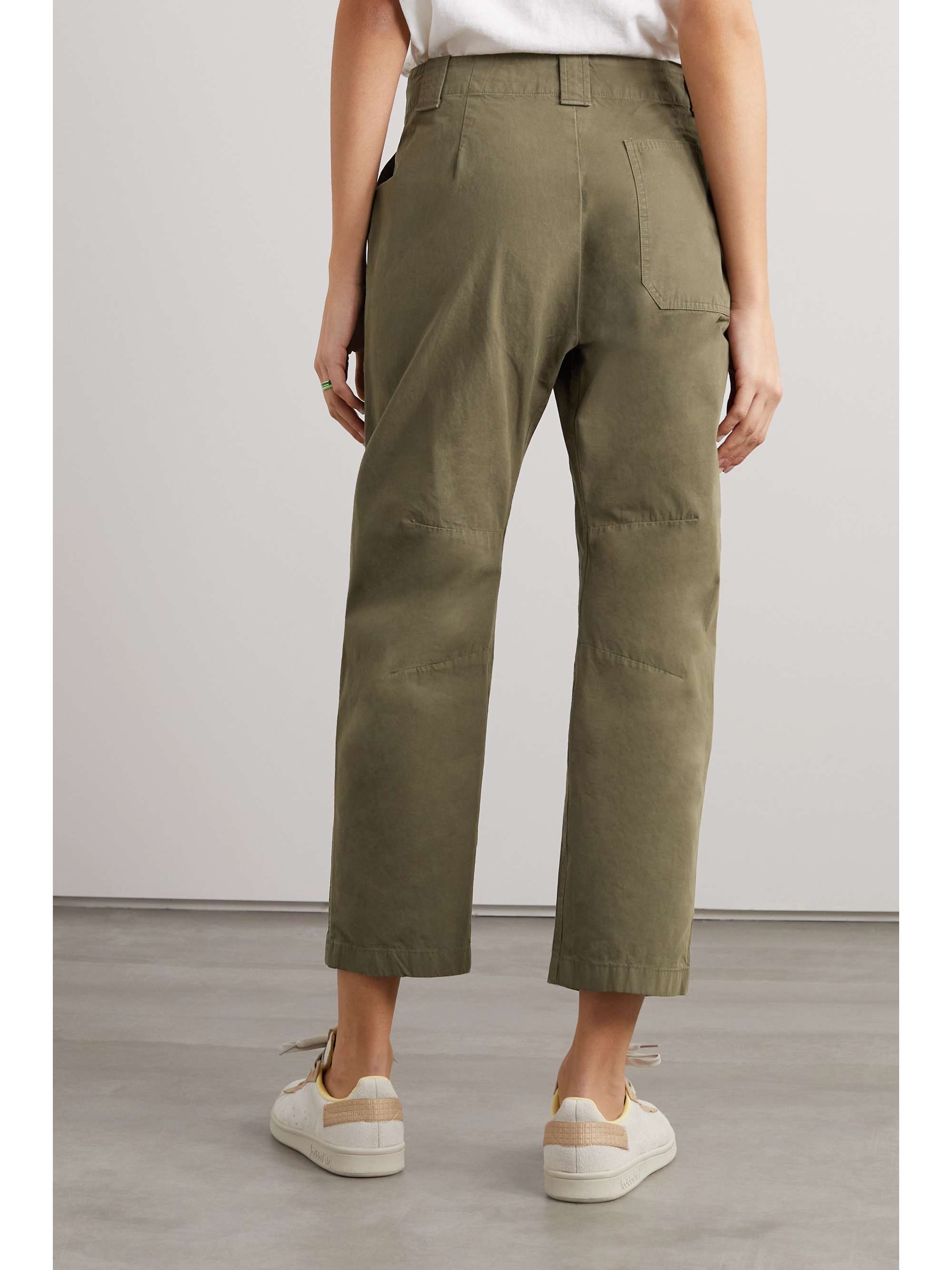 RAG & BONE Leyton cropped cotton tapered pants