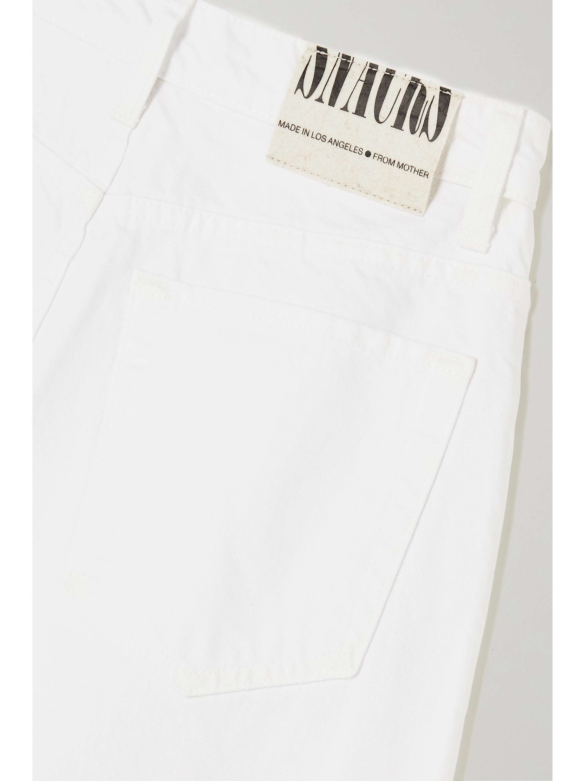 MOTHER SNACKS! cropped high-rise wide-leg jeans