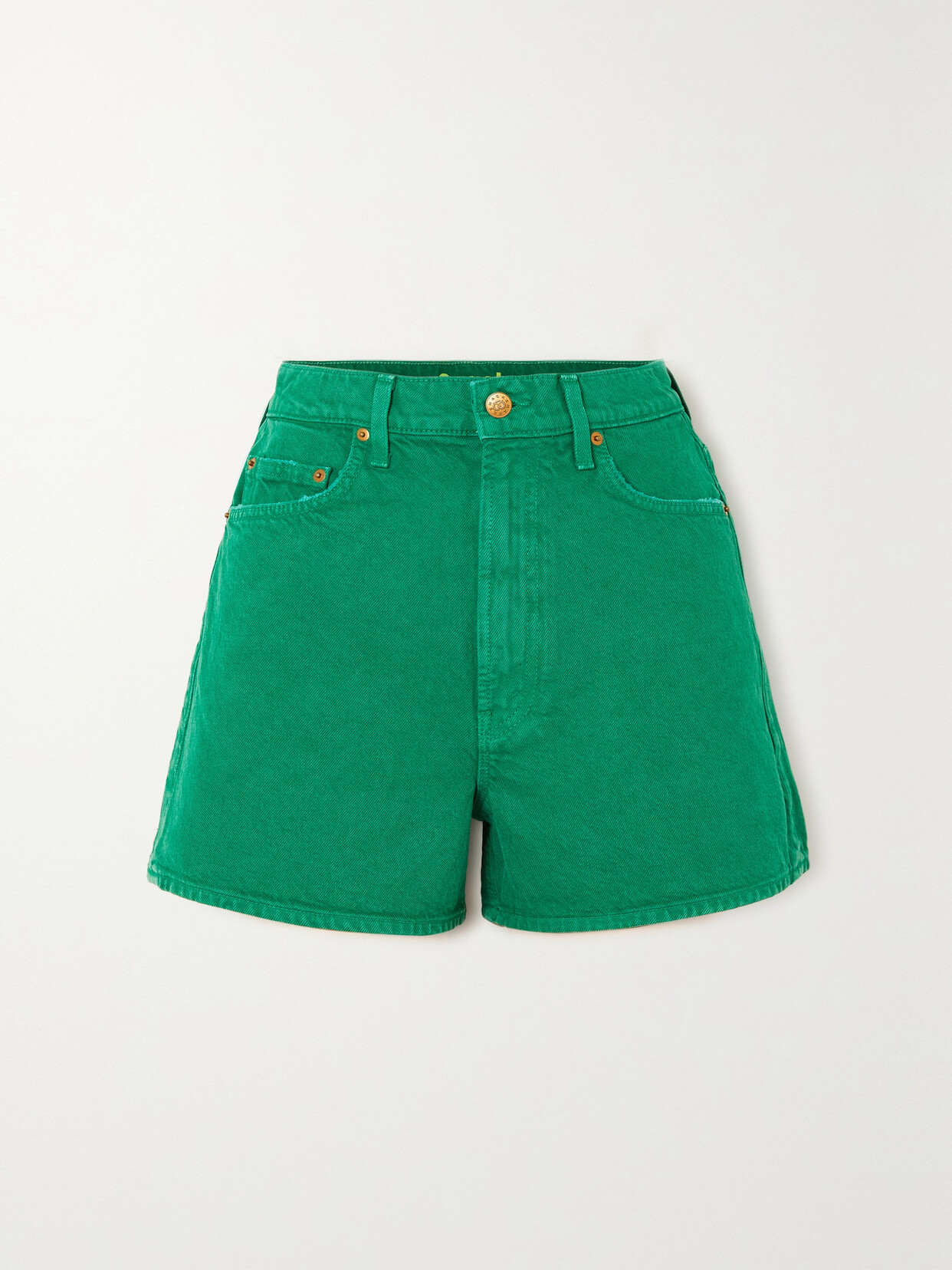 Mother - Snacks! Savory Denim Shorts - Green