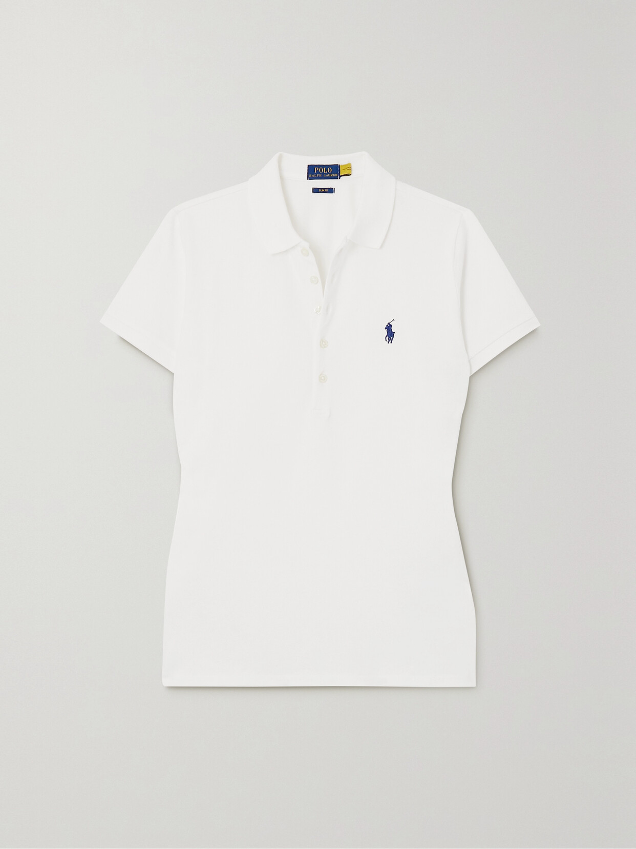 Polo Ralph Lauren - Julie Cotton-piqué Polo Shirt - White