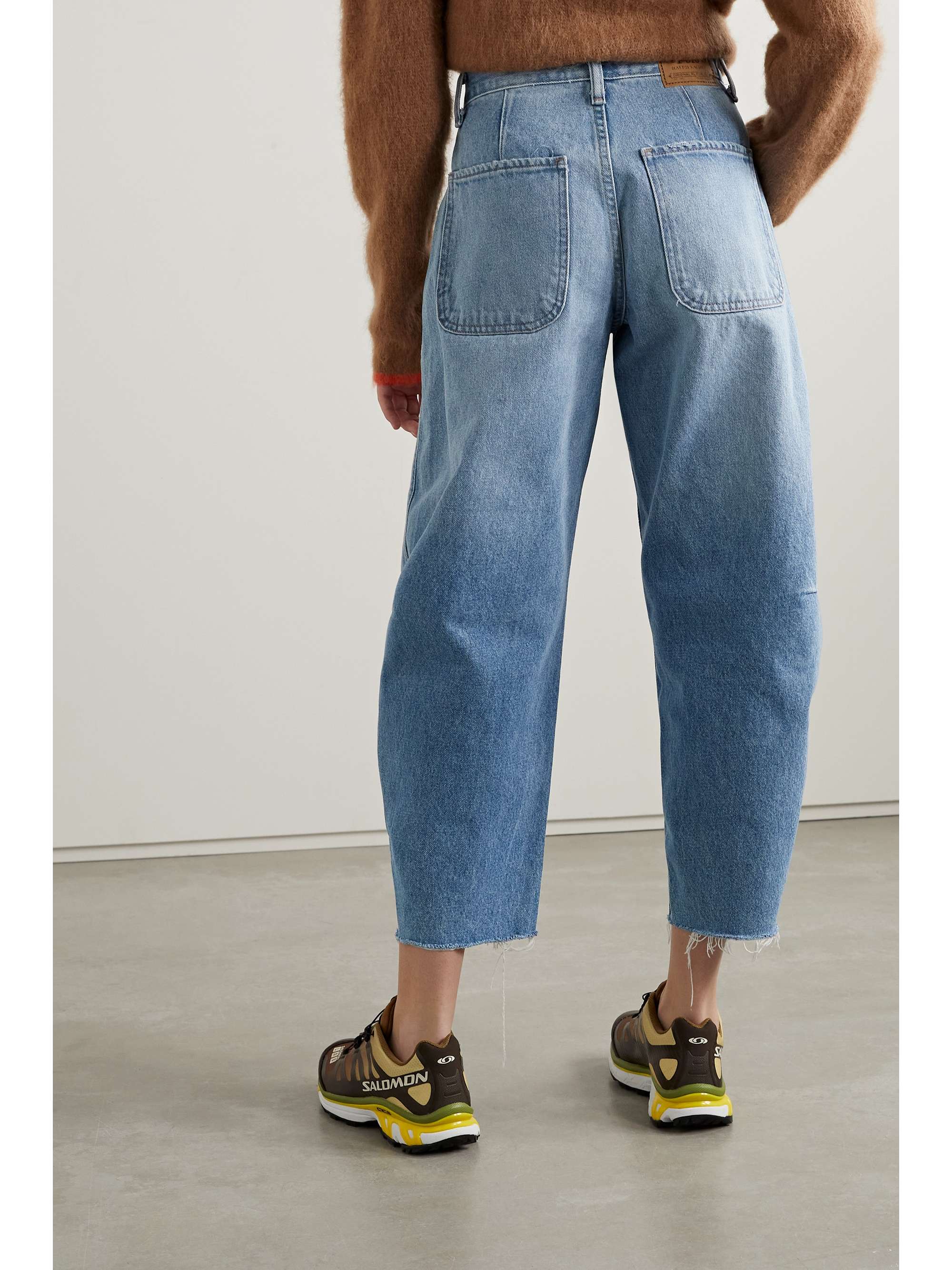 POLO RALPH LAUREN Carrot frayed cropped highrise straightleg jeans NETAPORTER