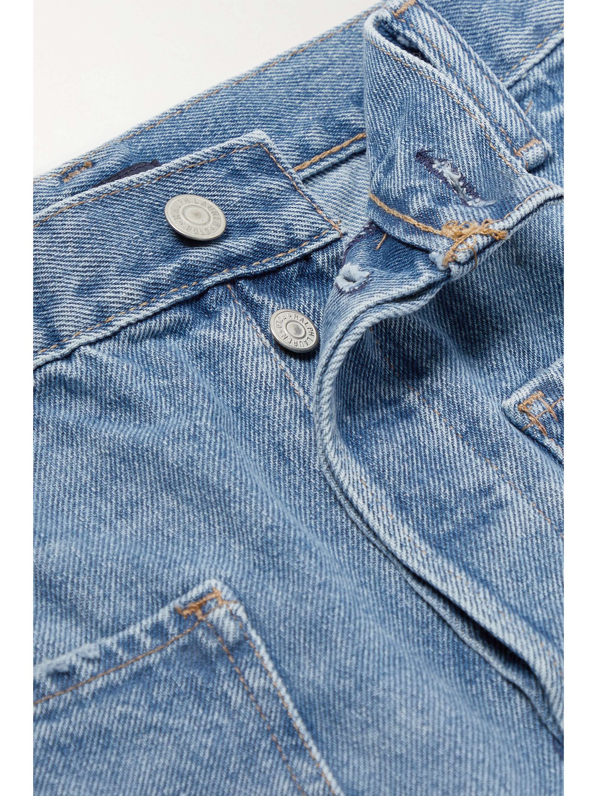 POLO RALPH LAUREN Carrot frayed cropped highrise straightleg jeans