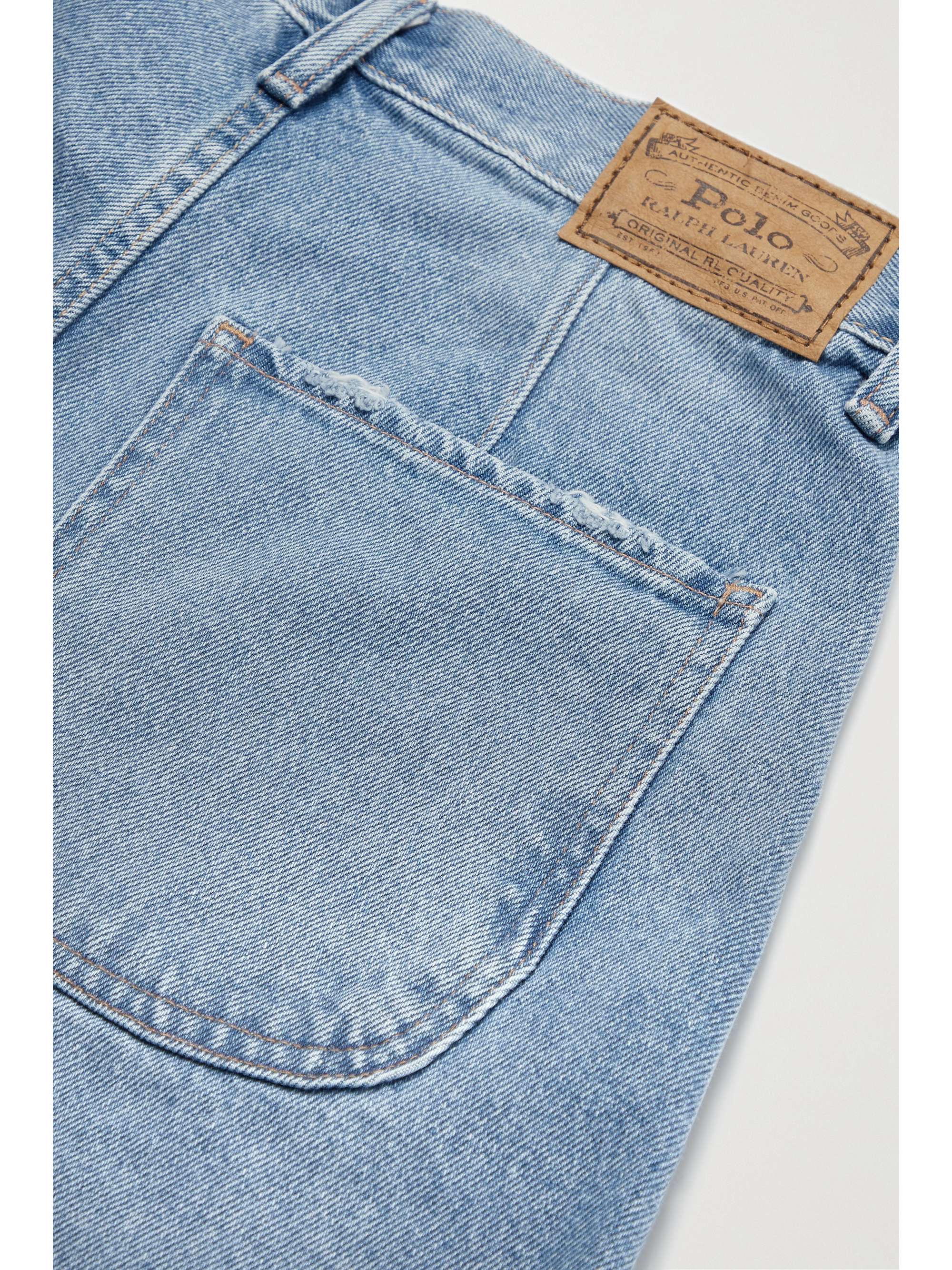 POLO RALPH LAUREN Carrot frayed cropped highrise straightleg jeans NETAPORTER