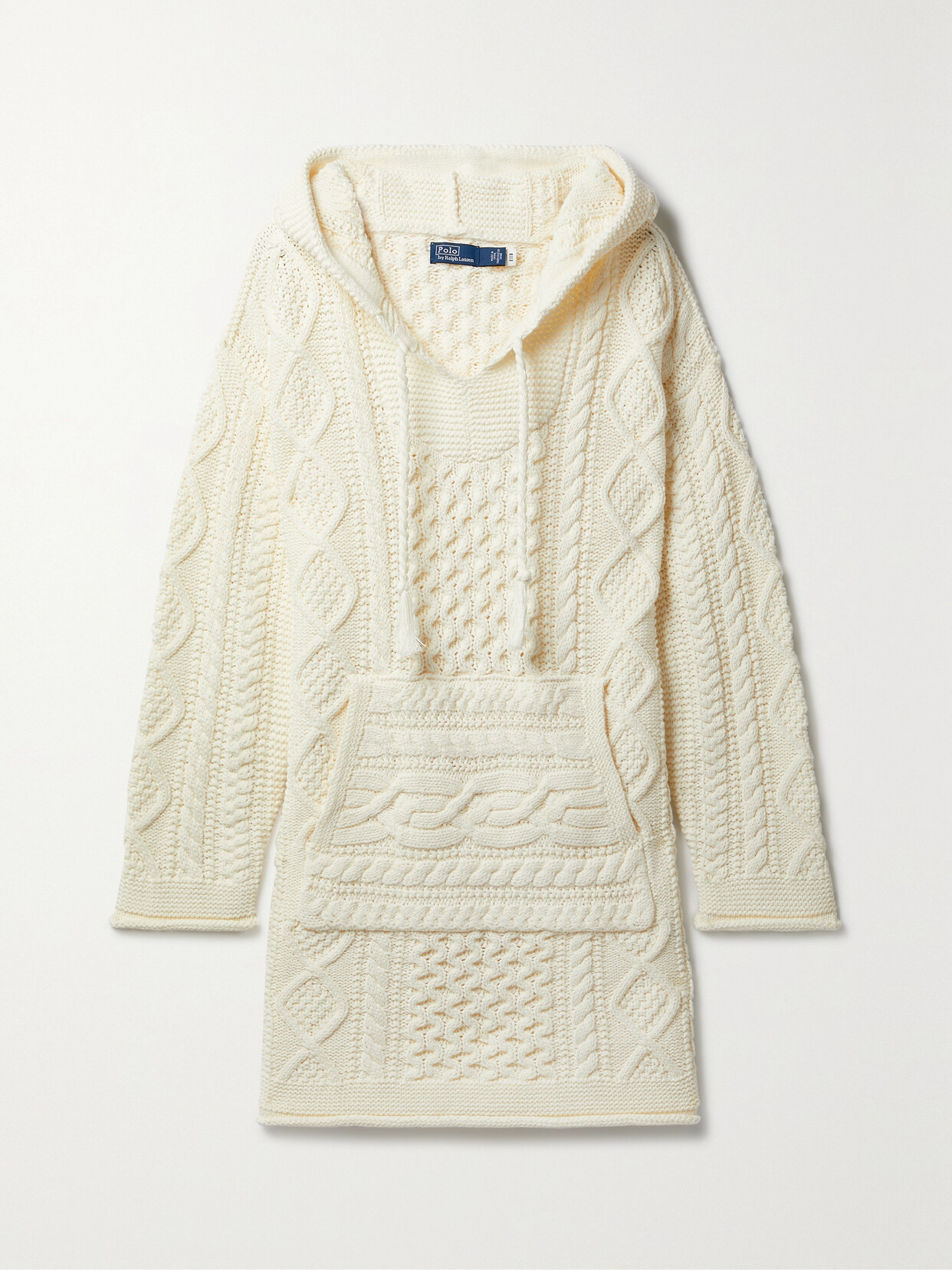 Polo Ralph Lauren - Aran Cable-knit Cotton Hoodie - Cream