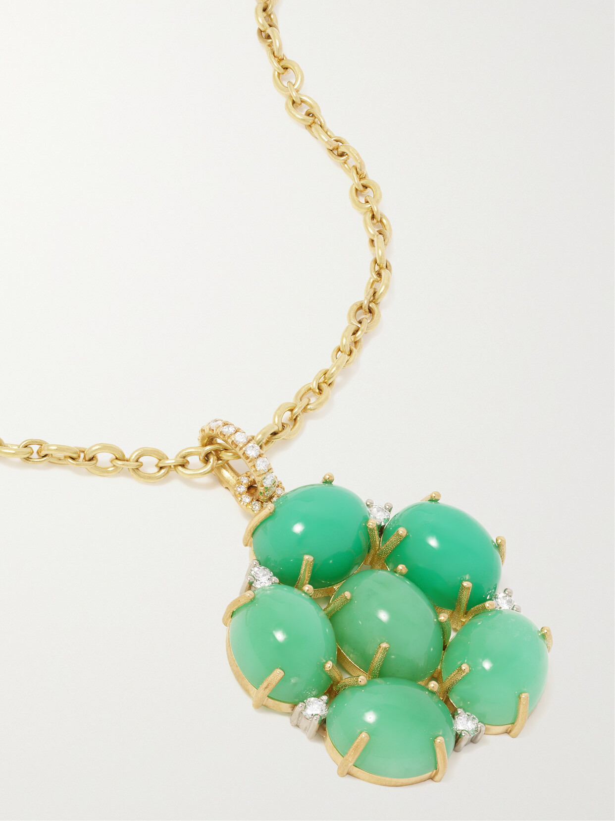 Irene Neuwirth - Classic 18-karat Gold, Chrysoprase And Diamond Necklace - Green