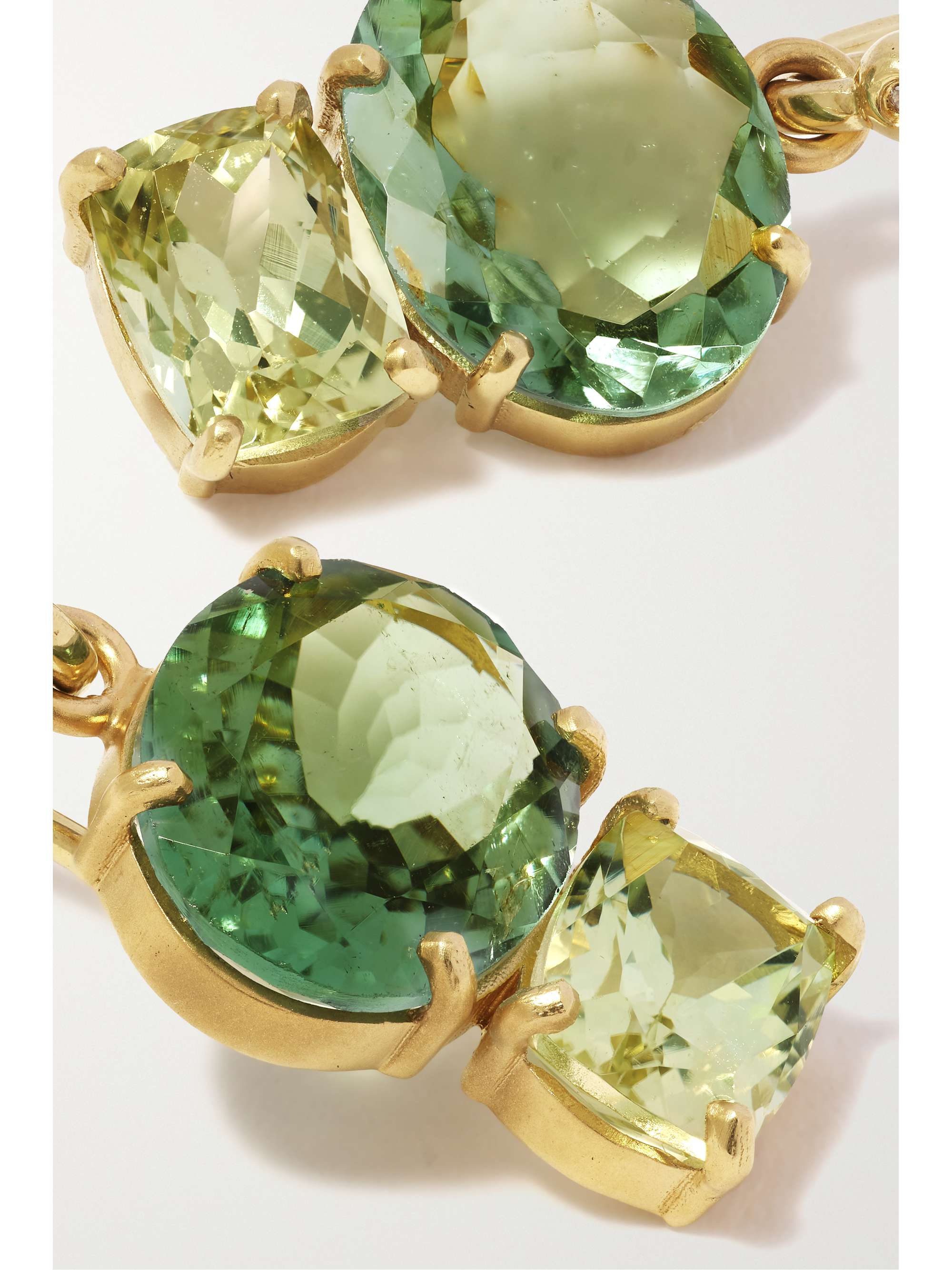 IRENE NEUWIRTH Gemmy Gem 18-karat gold tourmaline earrings