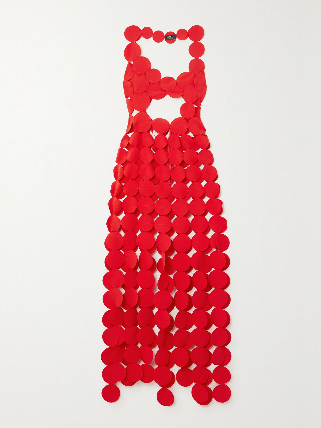 A.W.A.K.E. MODE - Cutout Stretch-knit Maxi Dress - Red