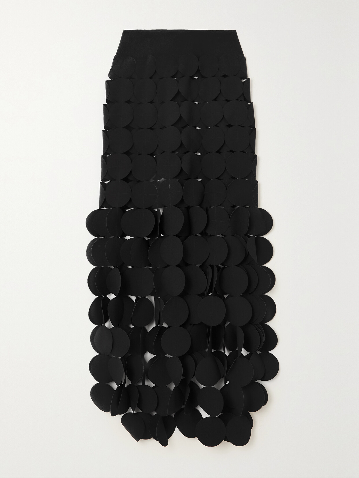 A.W.A.K.E. MODE - Laser-cut Crepe Maxi Skirt - Black