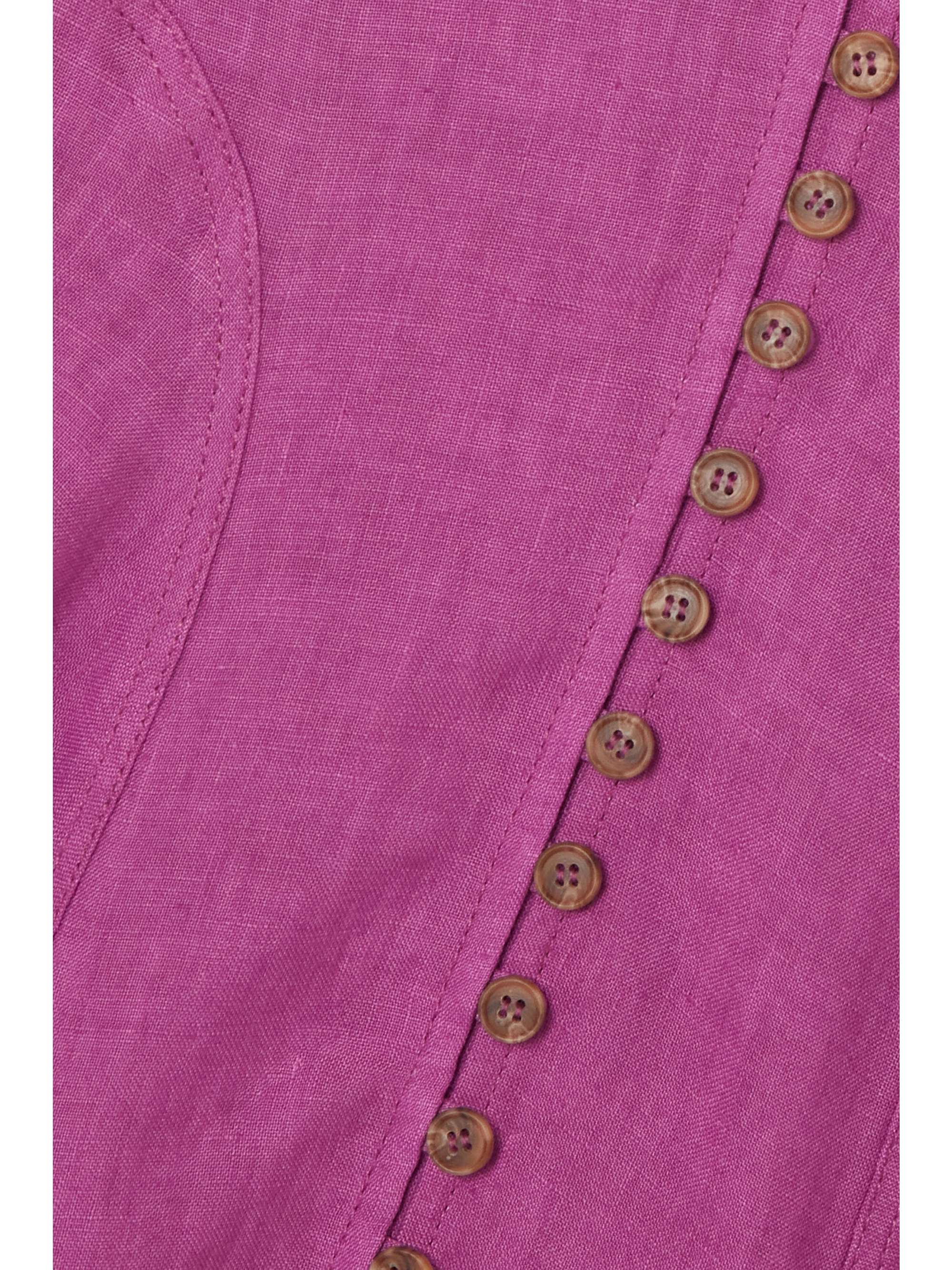 THREE GRACES LONDON Rose linen midi dress