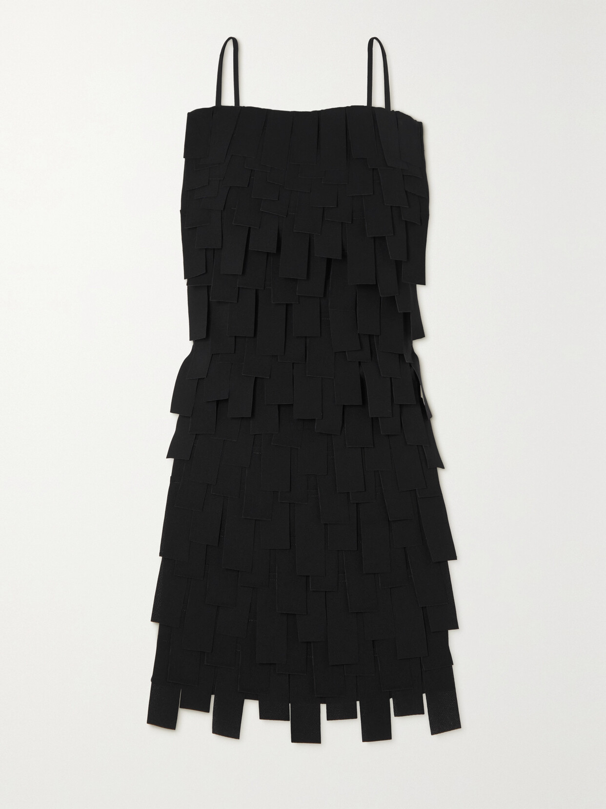 A.W.A.K.E. MODE - Backless Laser-cut Crepe Top - Black