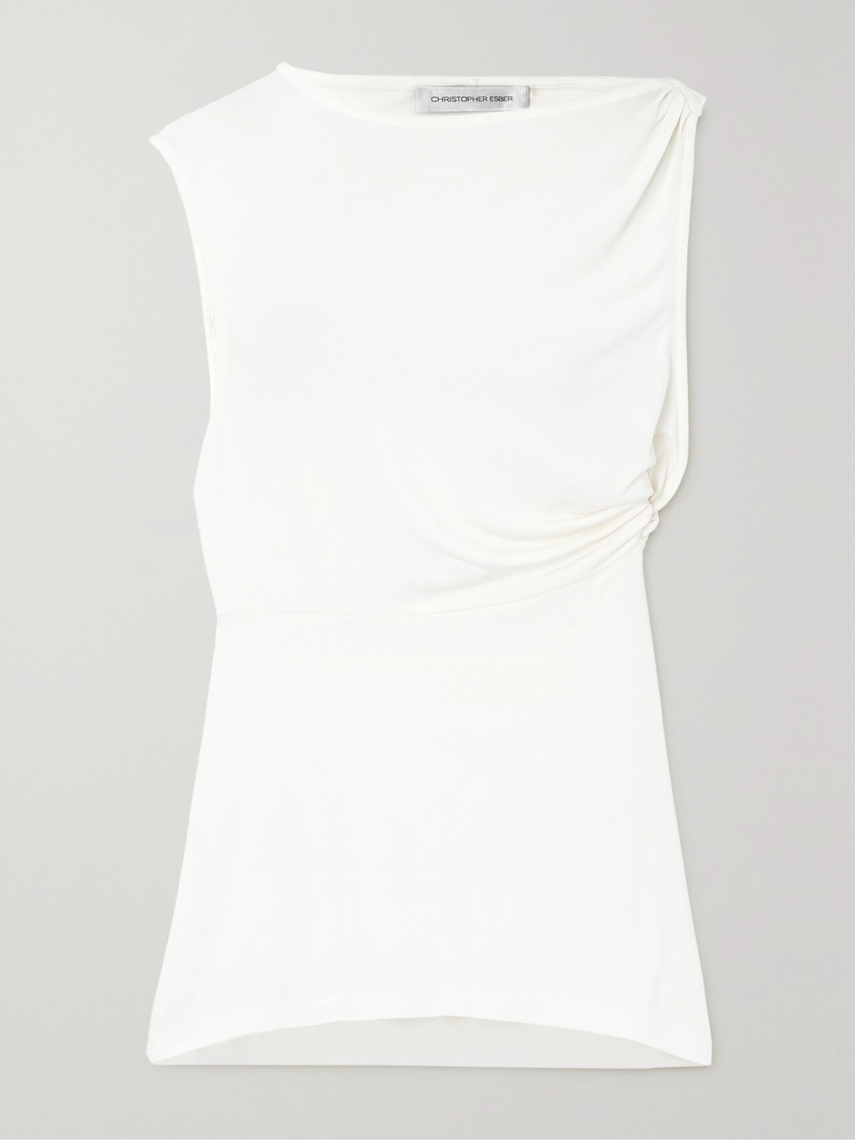 Christopher Esber - Gesine Crepe Tank - White