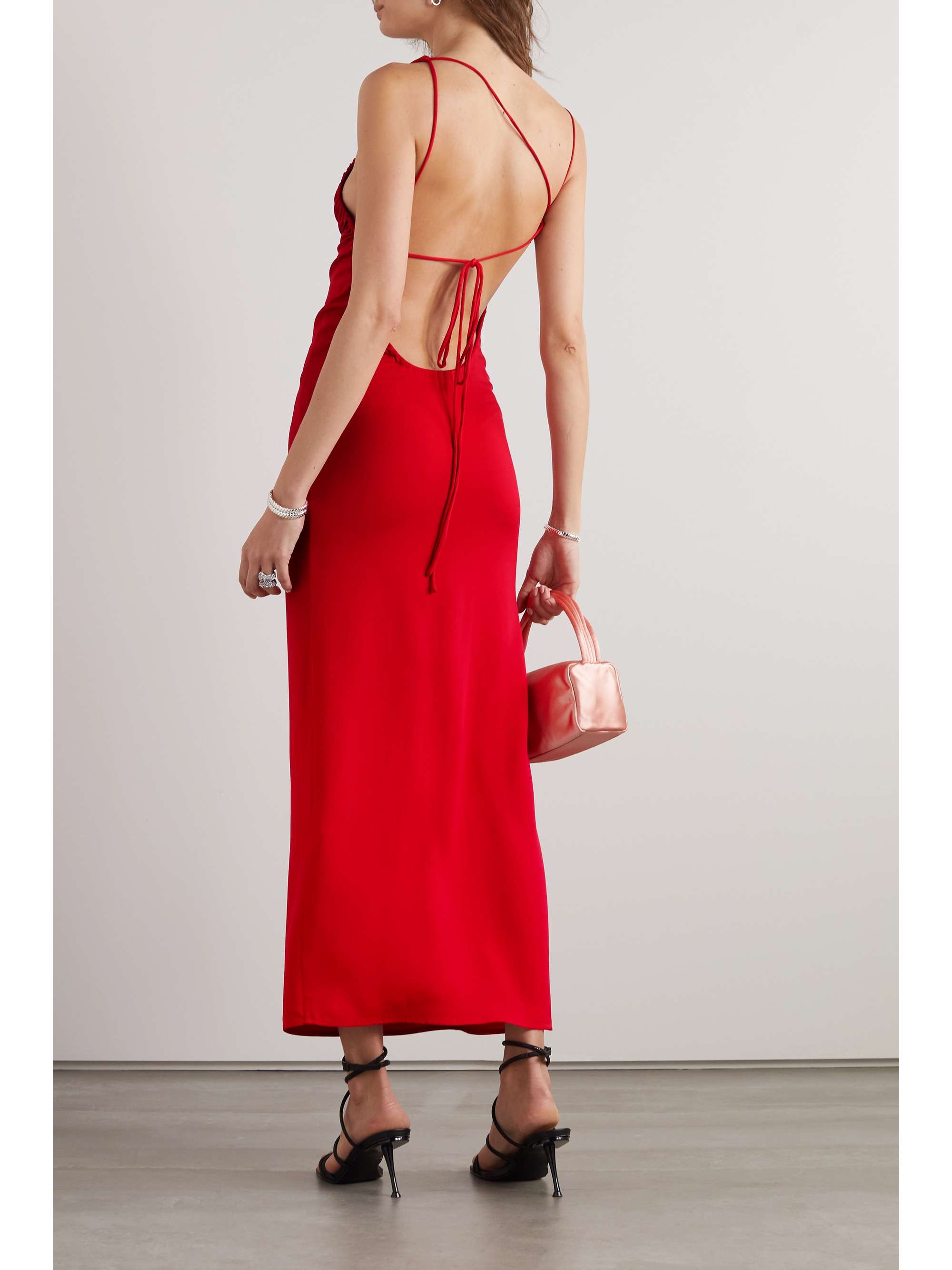 CHRISTOPHER ESBER Open-back draped crepe maxi dress