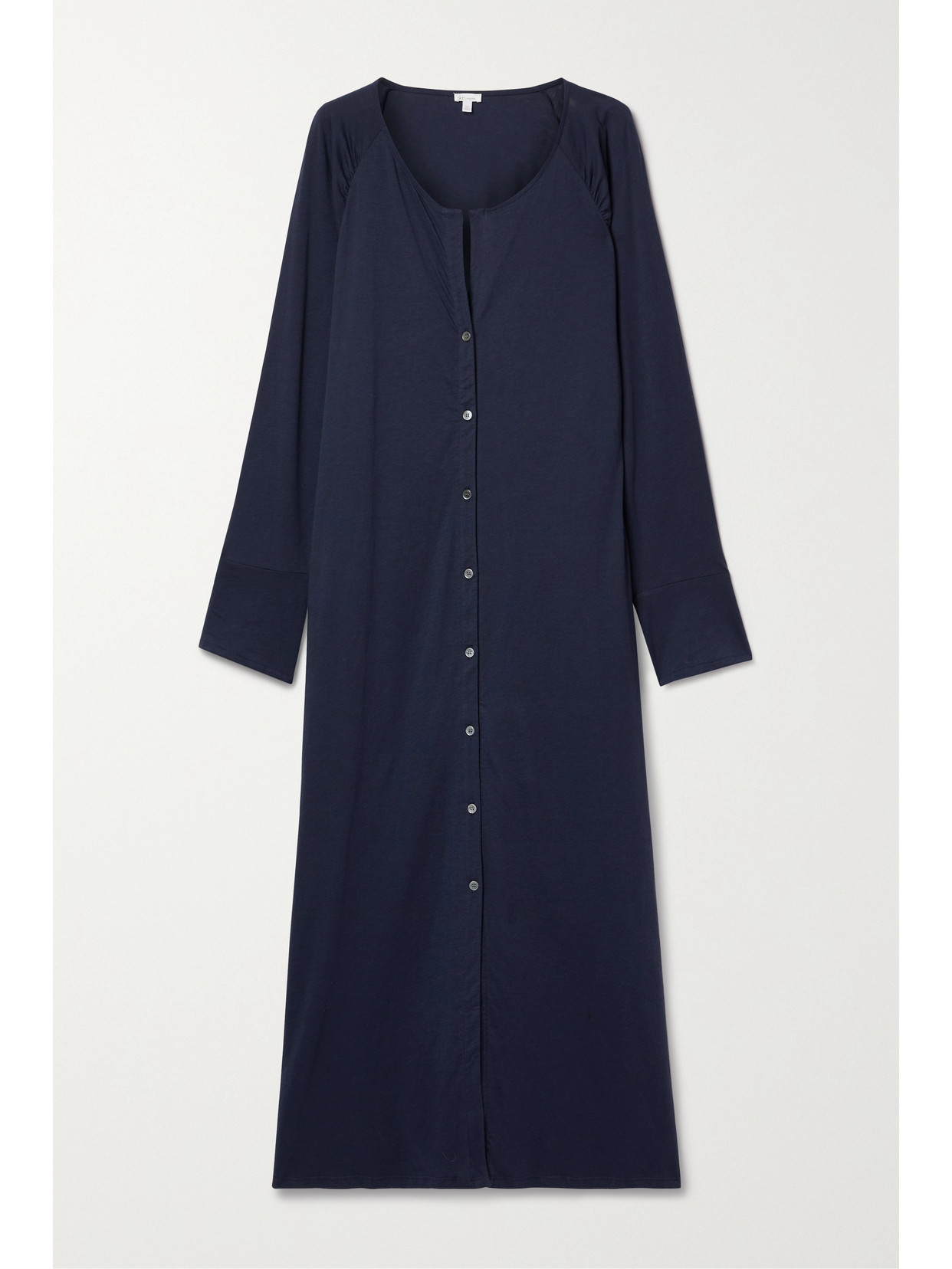 Skin - Antonia Pima Cotton-jersey Maxi Dress - Blue