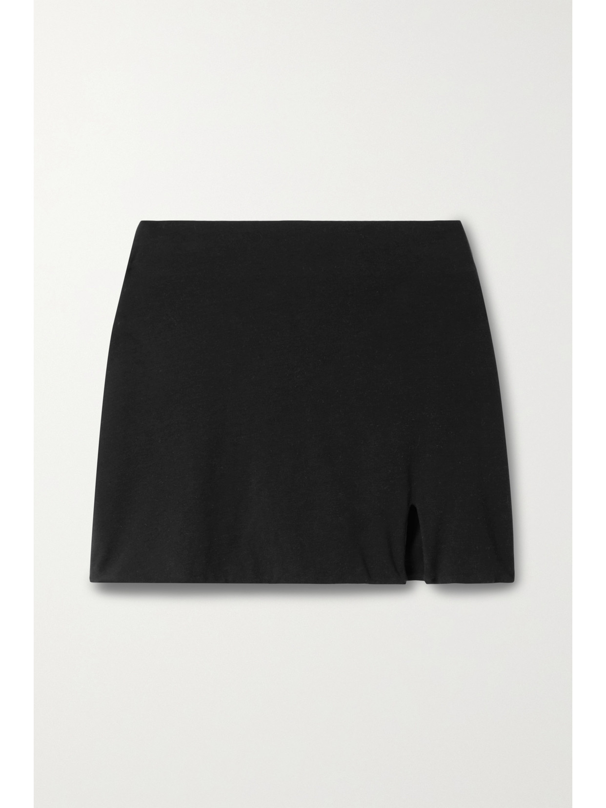 SKIN CORA LAYERED COTTON-JERSEY SHORTS