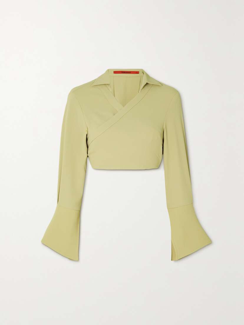 THEBE MAGUGU Cropped Crepe Shirt