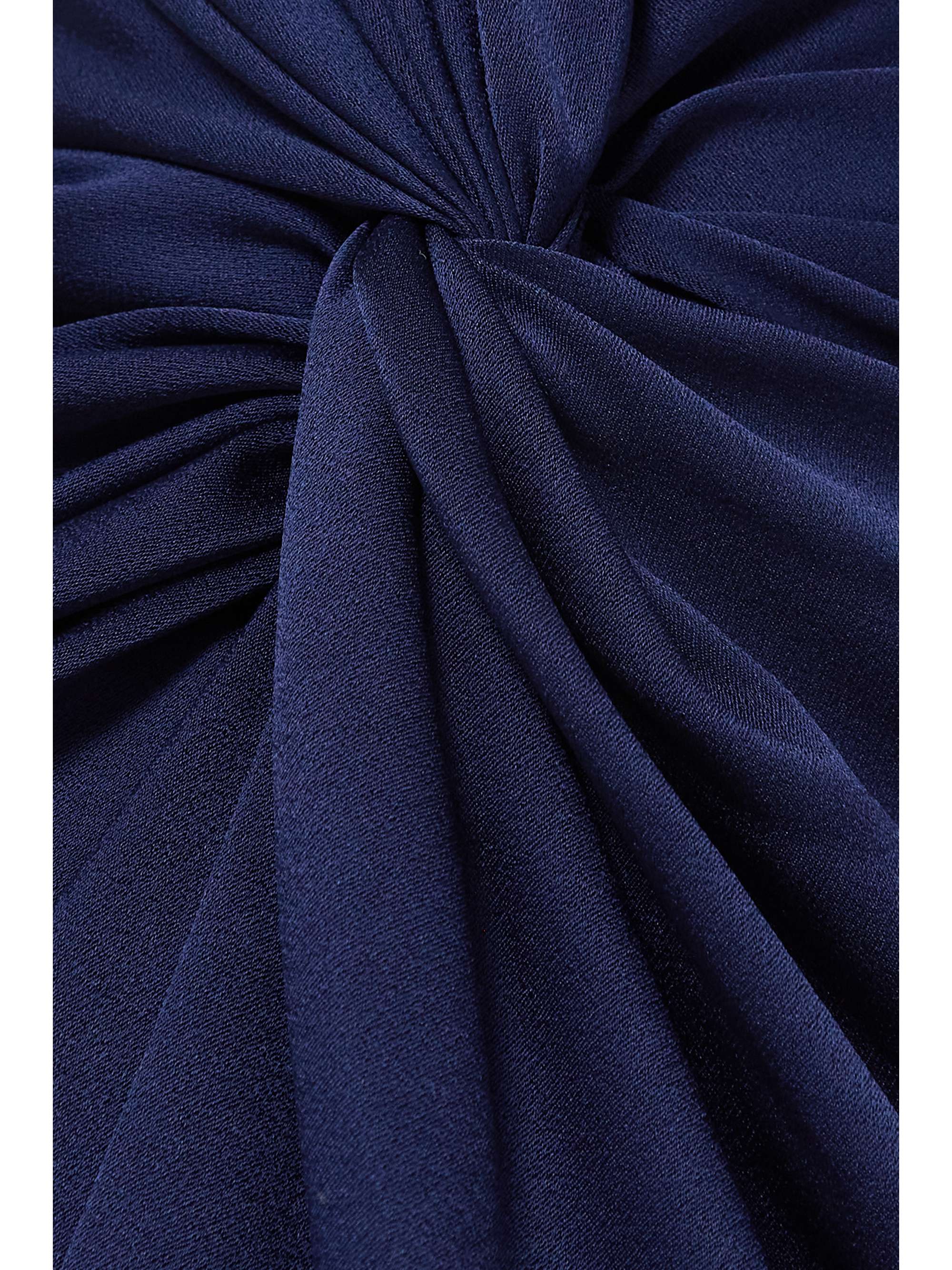 ALEX PERRY Kord strapless twist-front satin-crepe mini dress