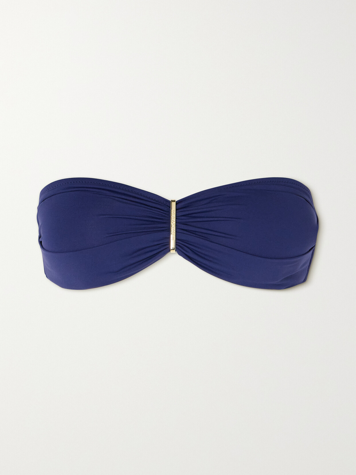 Melissa Odabash Positano Embellished Bandeau Bikini Top - Blue