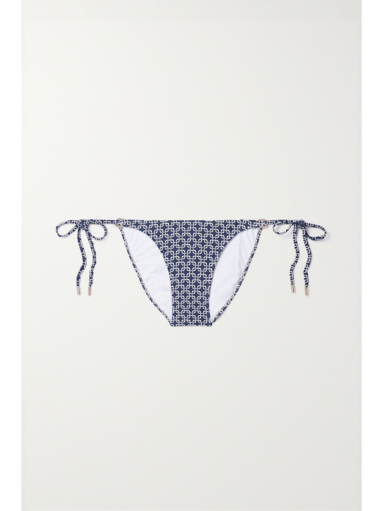 Melissa Odabash Key West Embellished Printed Bikini Briefs - Blue