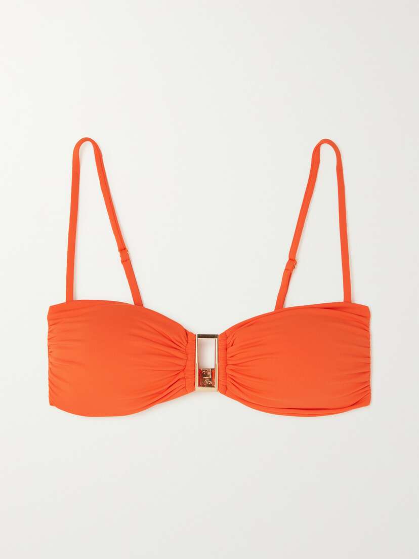 Melissa Odabash Spain Embellished Bikini Top - UK 16