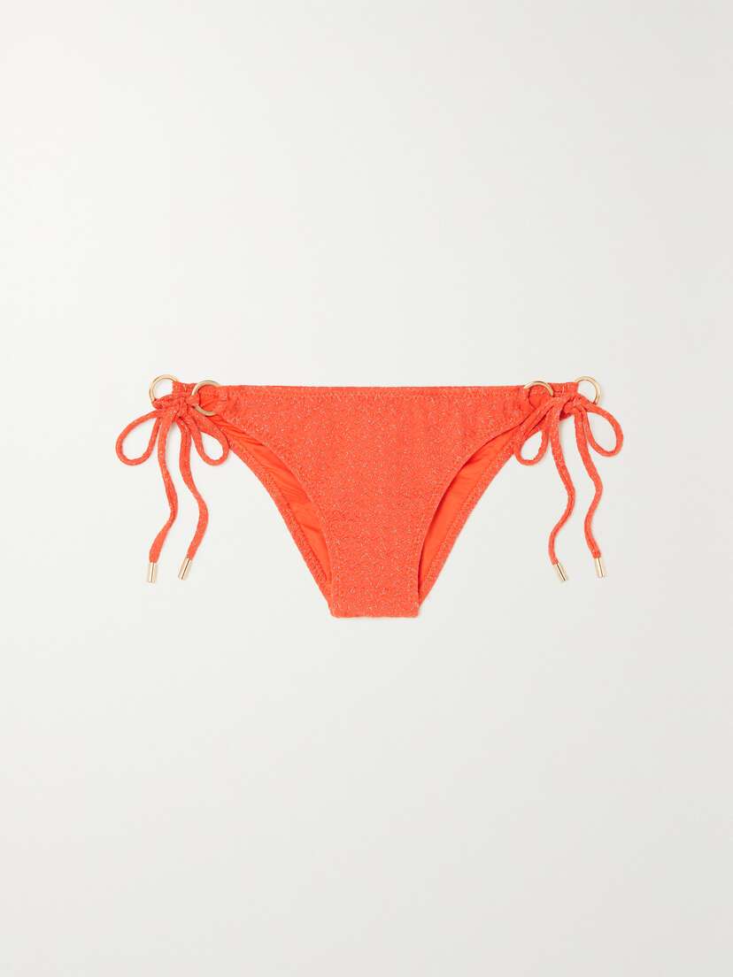 Melissa Odabash Venice Metallic Textured Bikini Briefs