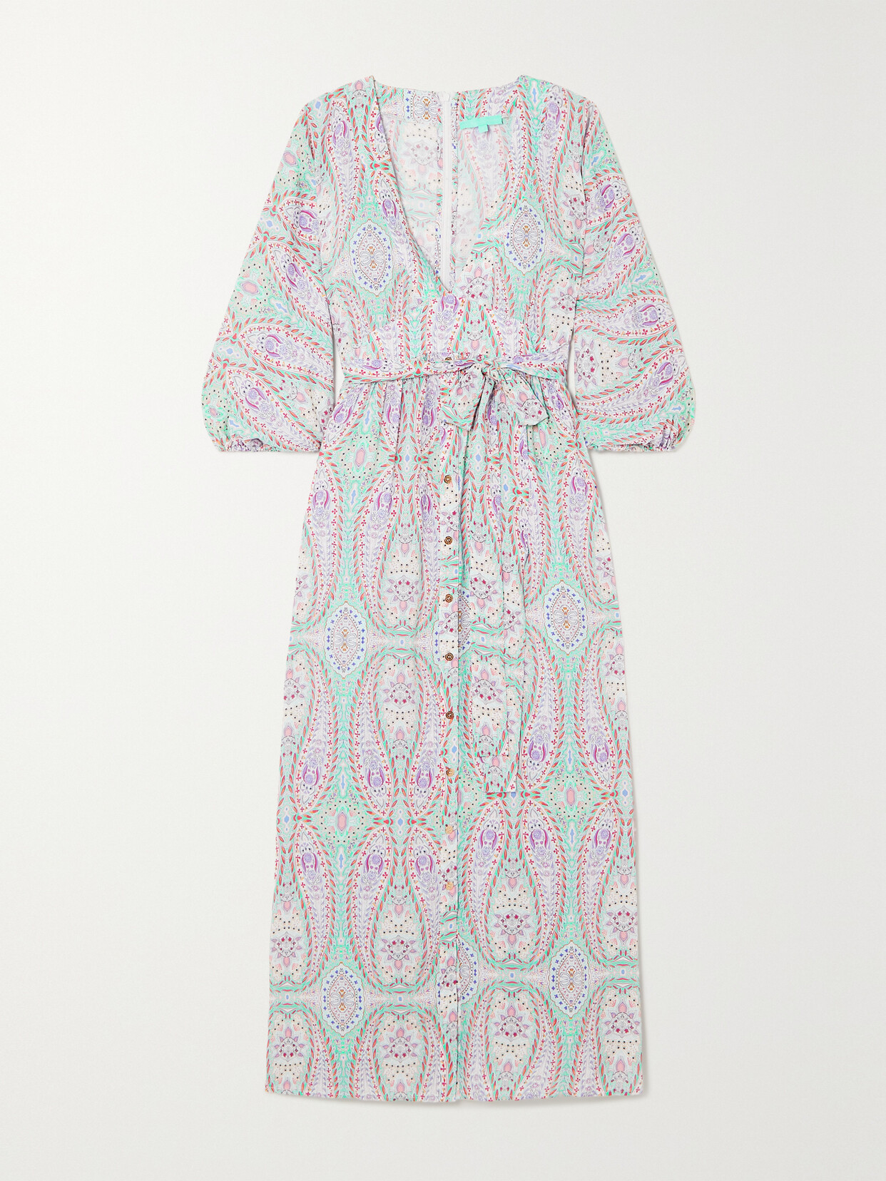 Melissa Odabash - Seline Printed Voile Midi Dress - Pink