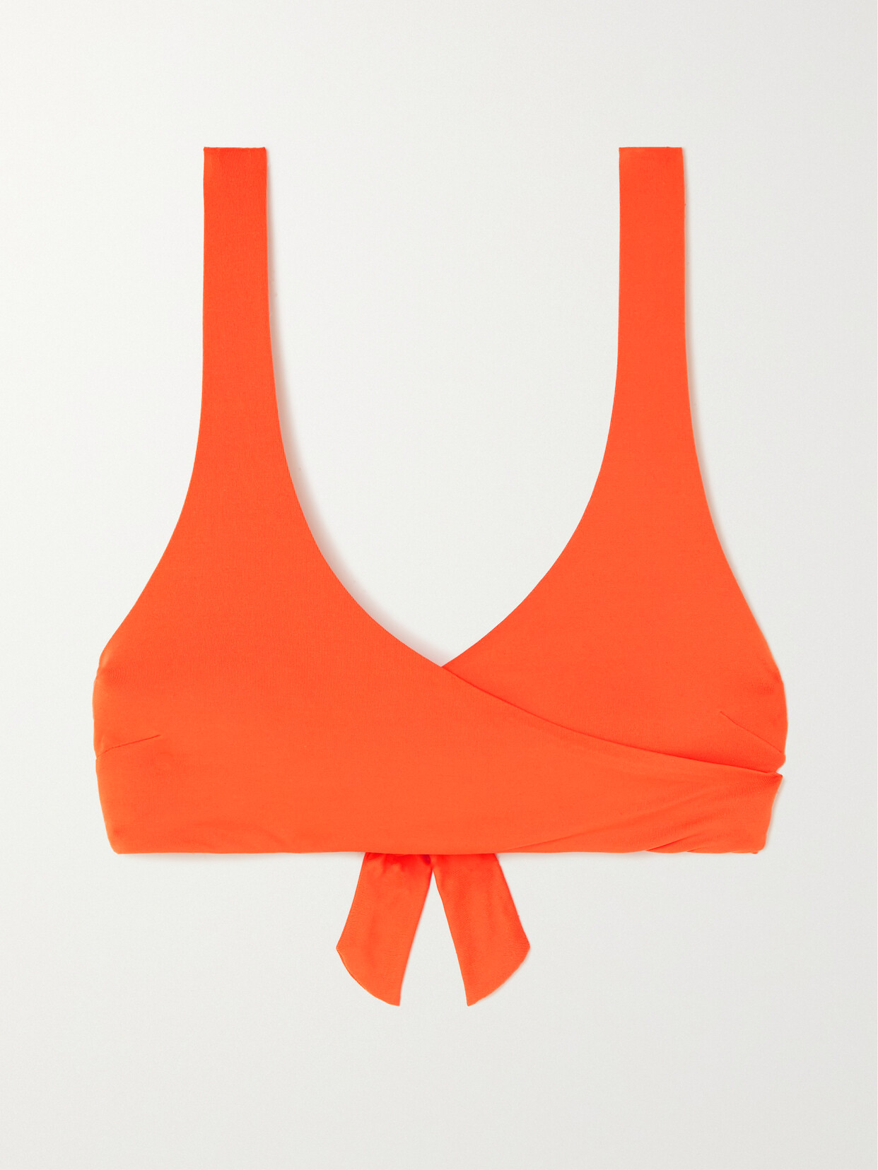 Melissa Odabash - Orlando Wrap-effect Bikini Top - Red