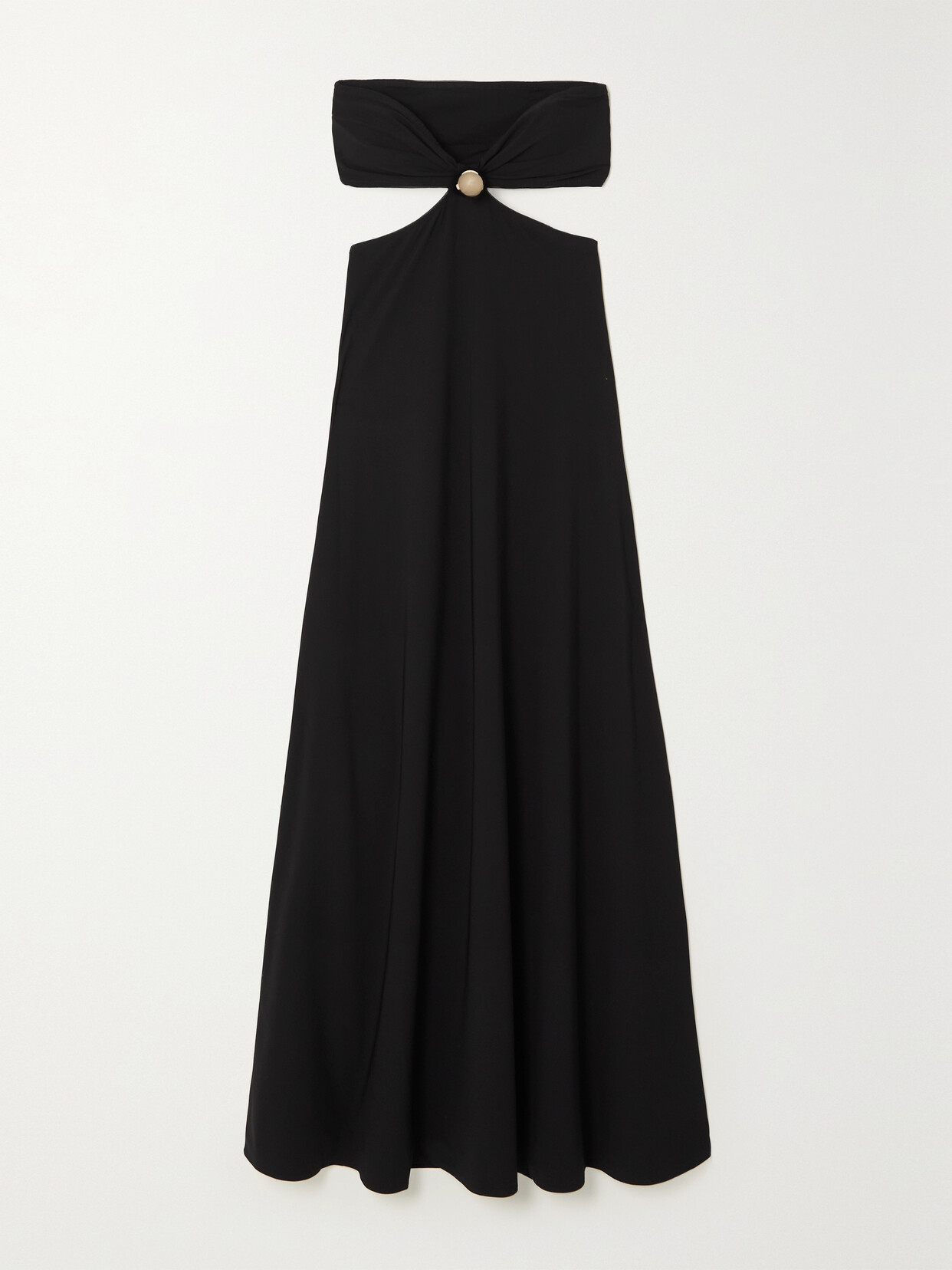 Dodo Bar Or - Miley Strapless Embellished Cutout Stretch-jersey Maxi Dress - Black