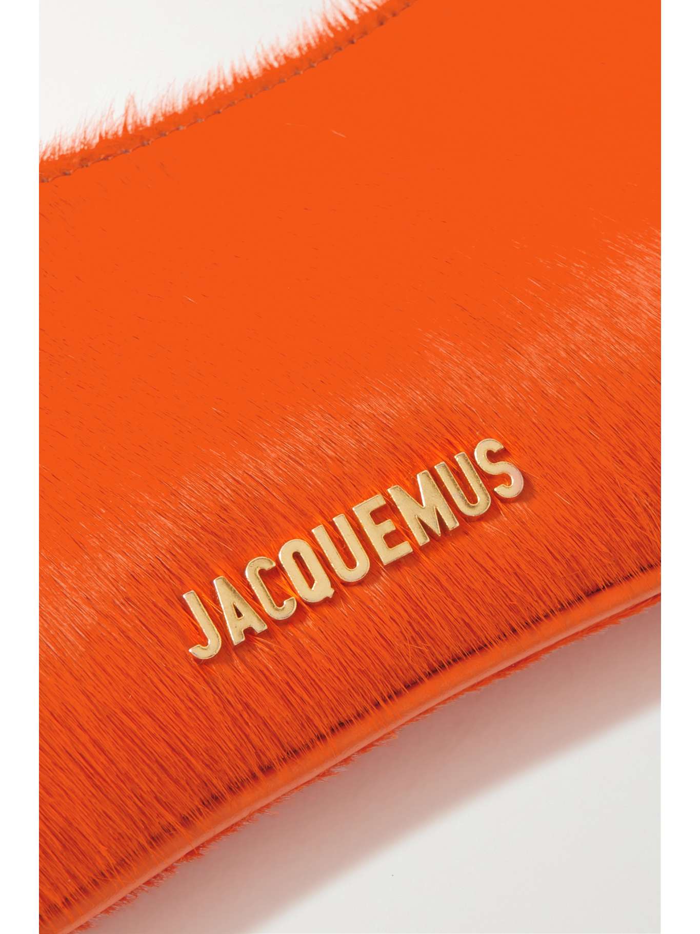 JACQUEMUS Le Bisou calf hair shoulder bag NETAPORTER