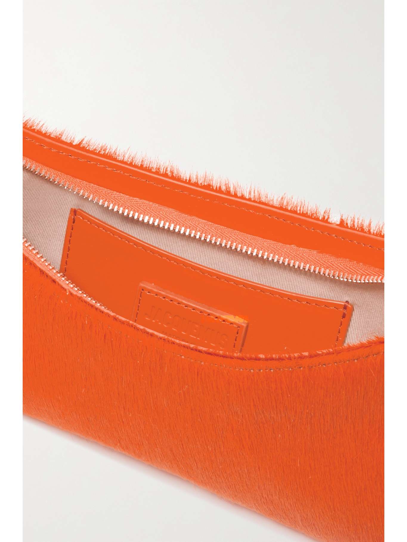 JACQUEMUS Le Bisou calf hair shoulder bag NETAPORTER