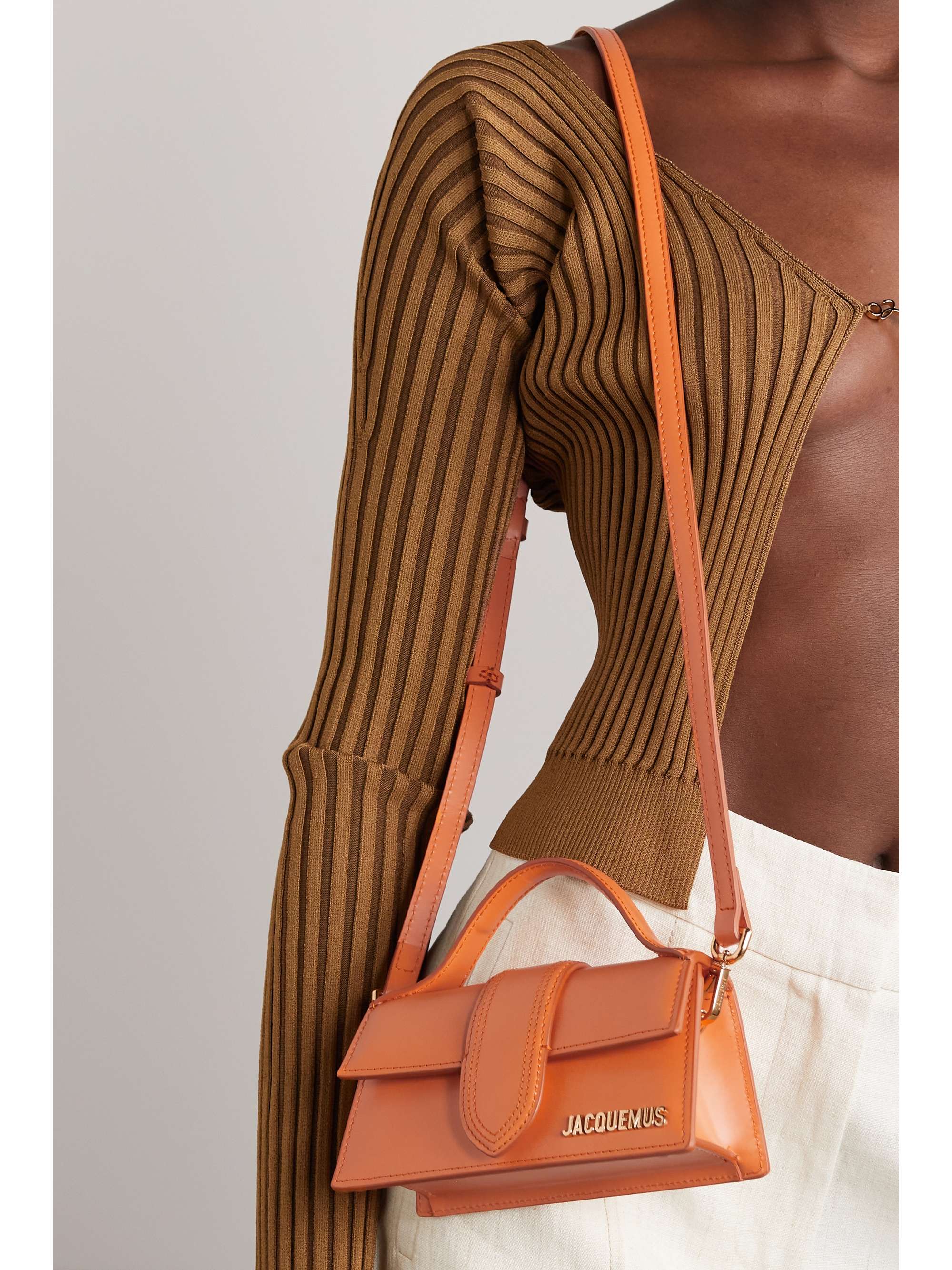 JACQUEMUS Le Bambino leather tote