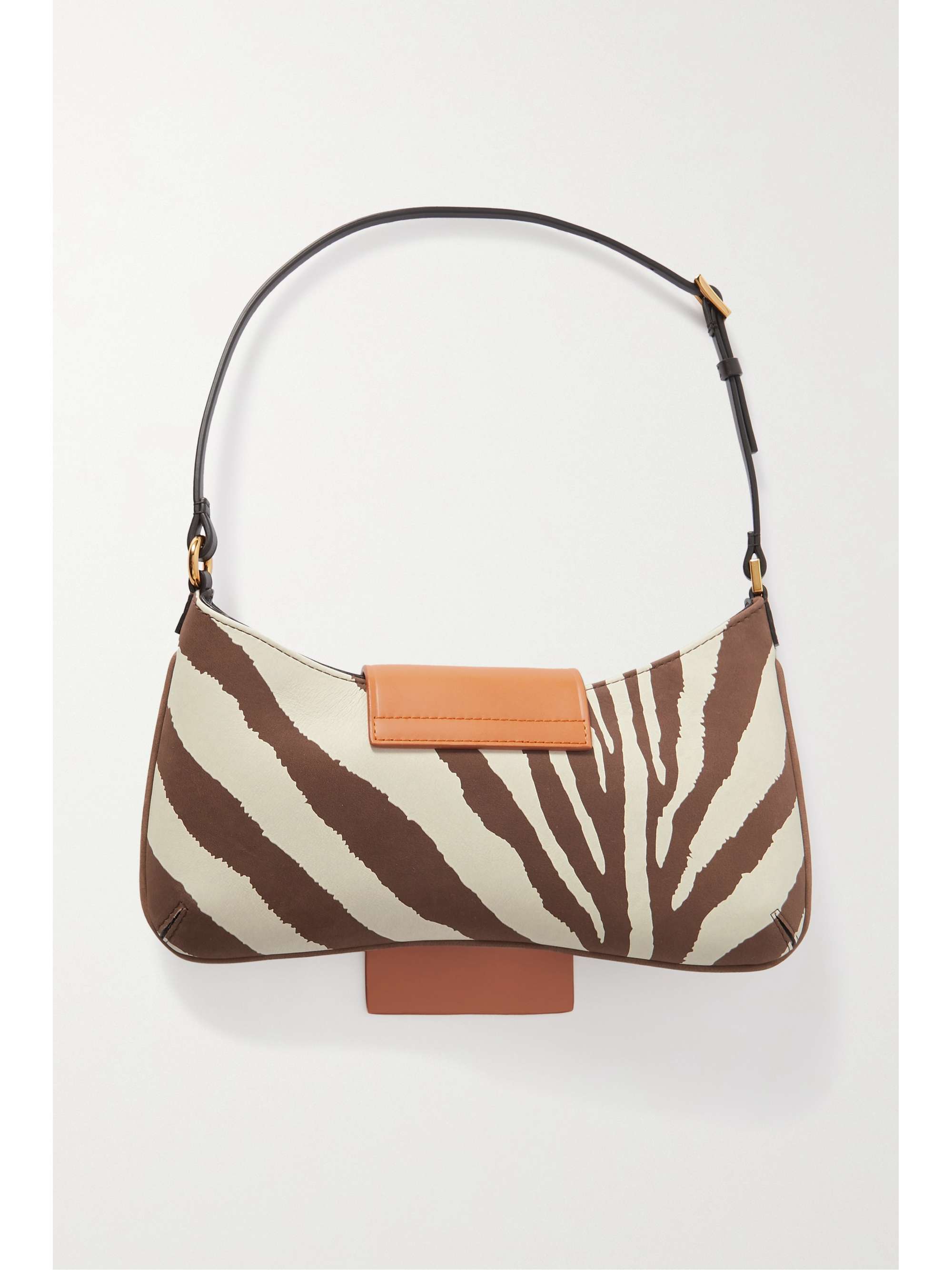 JACQUEMUS Le Bisou zebraprint leather shoulder bag NETAPORTER