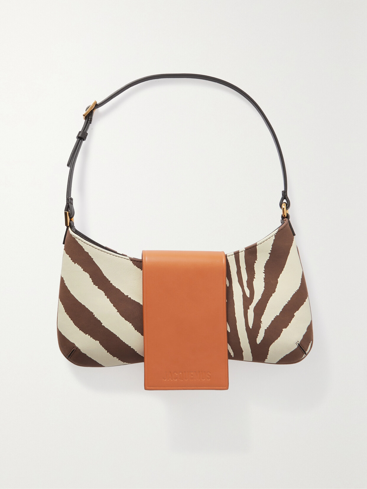 Jacquemus - Le Bisou Zebra-print Leather Shoulder Bag - Animal print