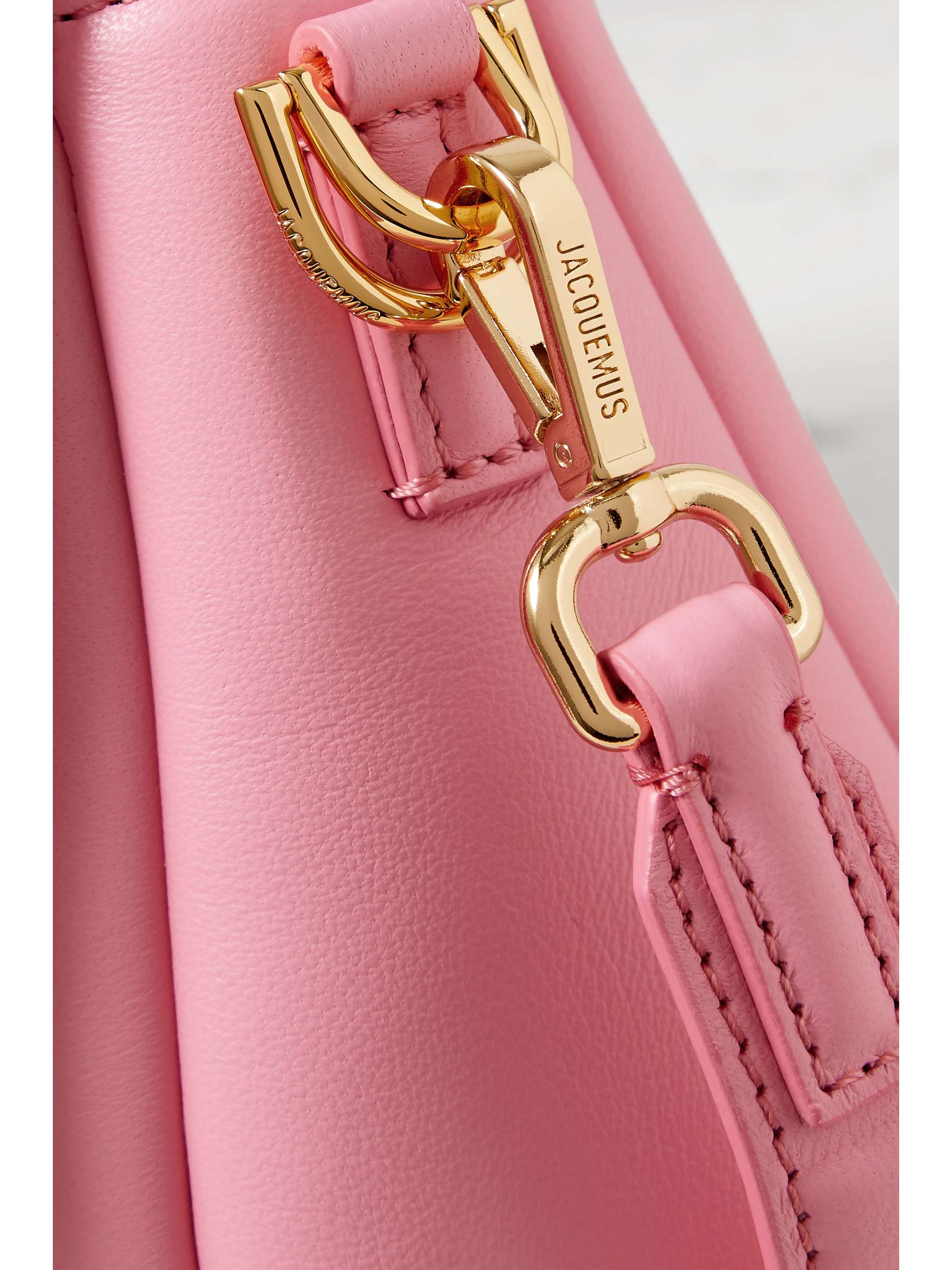 JACQUEMUS Le Bambimou padded leather shoulder bag NETAPORTER