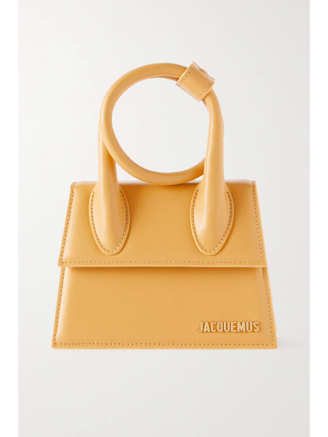 Jacquemus Le Chiquito Noeud Leather Tote In Yellow | ModeSens