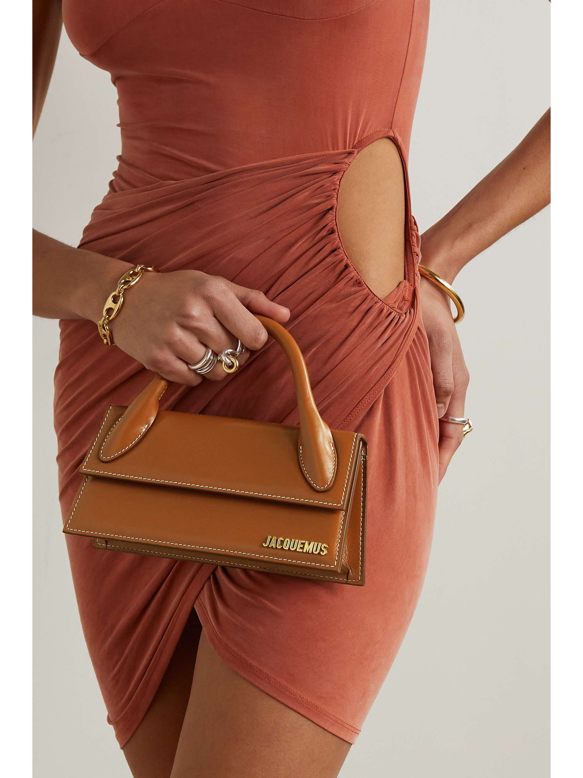 Jacquemus Le Chiquito Long Handbag in Brown