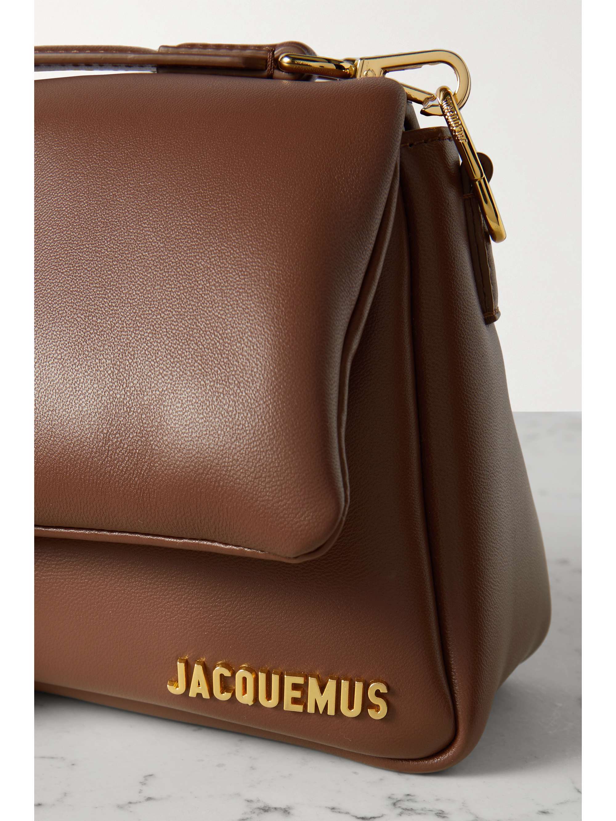 JACQUEMUS Le Bambimou padded leather shoulder bag